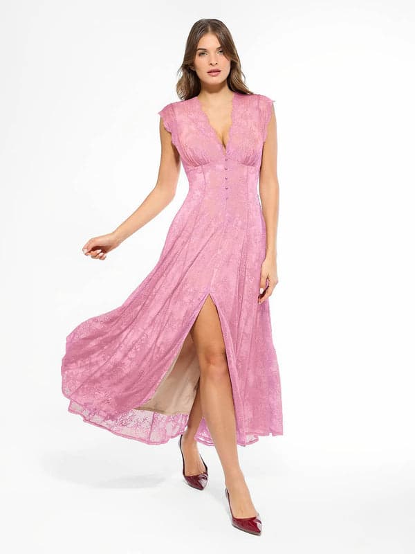 Shapewear Lace Fantasy Mini & Maxi Sculpting Dress Set - Image 32