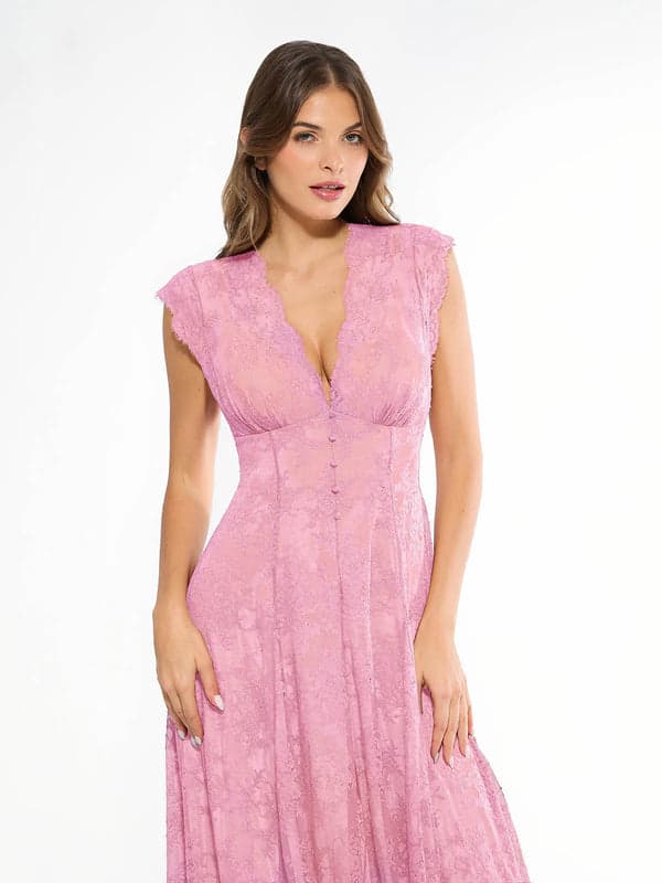 Shapewear Lace Fantasy Mini & Maxi Sculpting Dress Set - Image 33