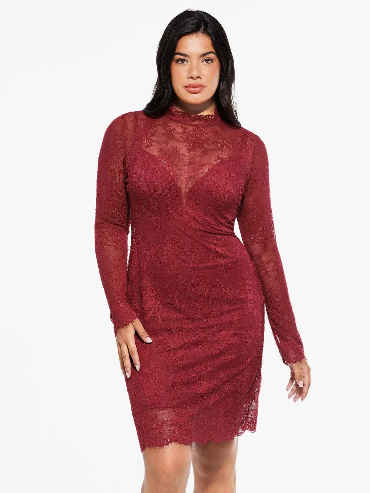 Shapewear Lace Fantasy Mini & Maxi Sculpting Dress Set - Image 38