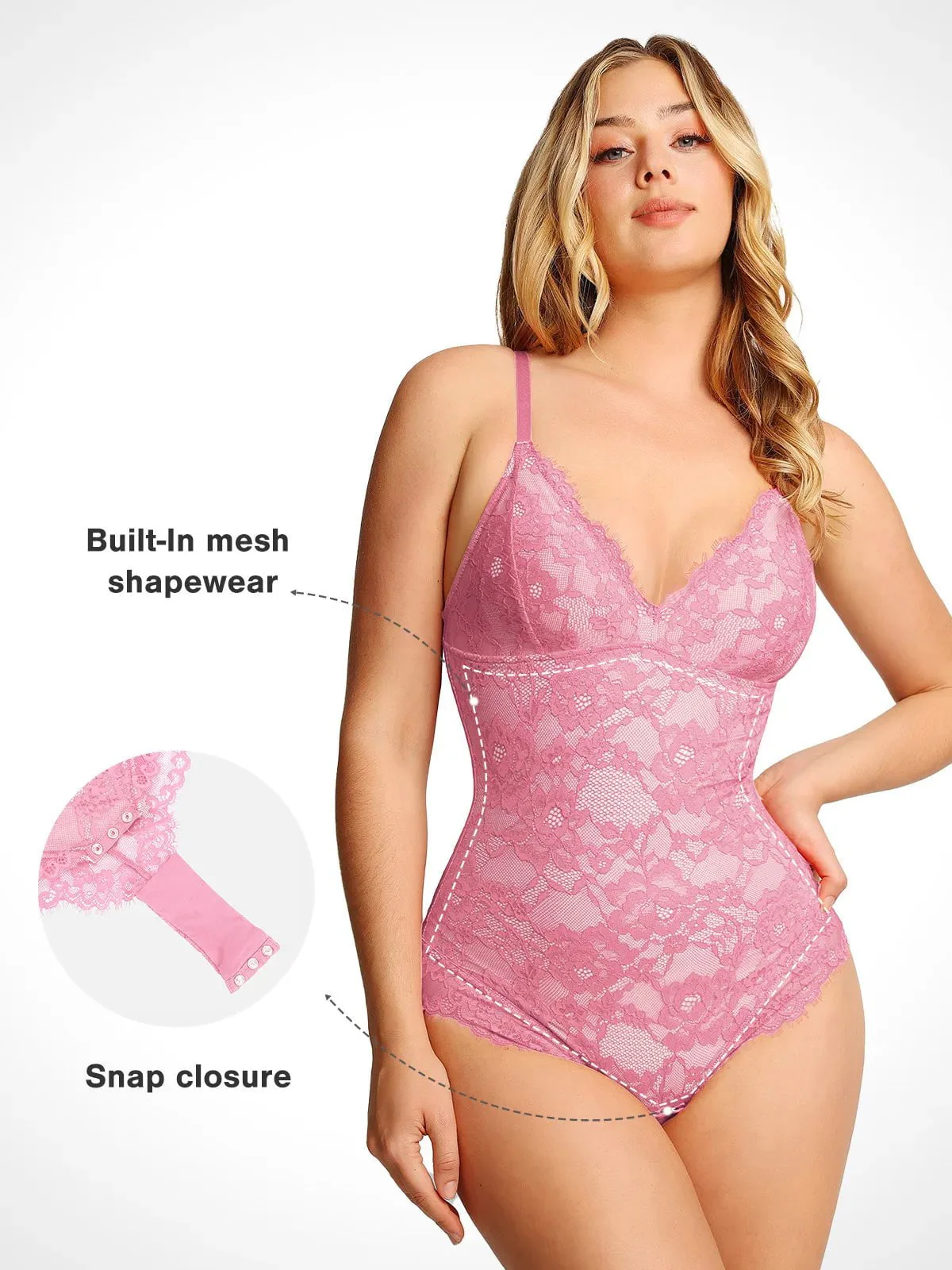 Sexy Lace Bodysuit Shapewear - Image 56