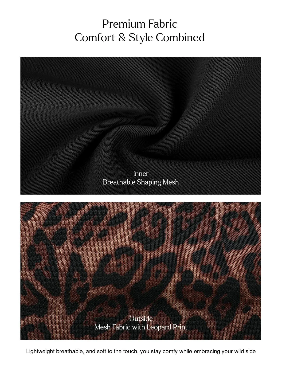 Shapewear Leopard Sculpting Side Slit Mini Dress - Image 5