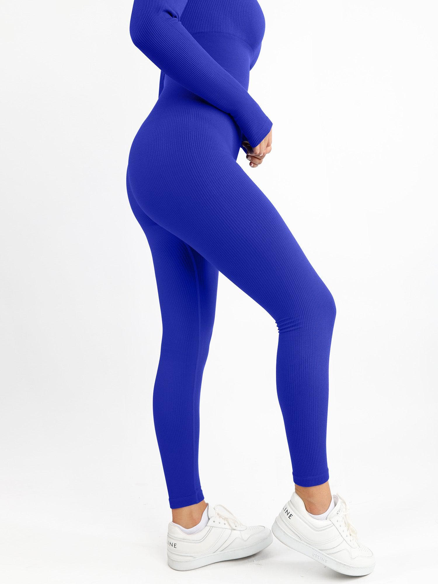Shapewear Long Sleeve Seamless Thumb Hole Jumpsuit - Image 27