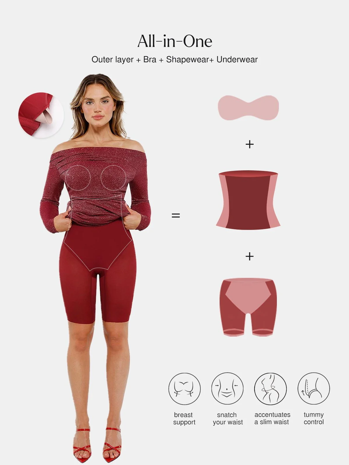 Shapewear Metallic Knit Long Sleeve Slim Mermaid Maxi Dress - Image 27
