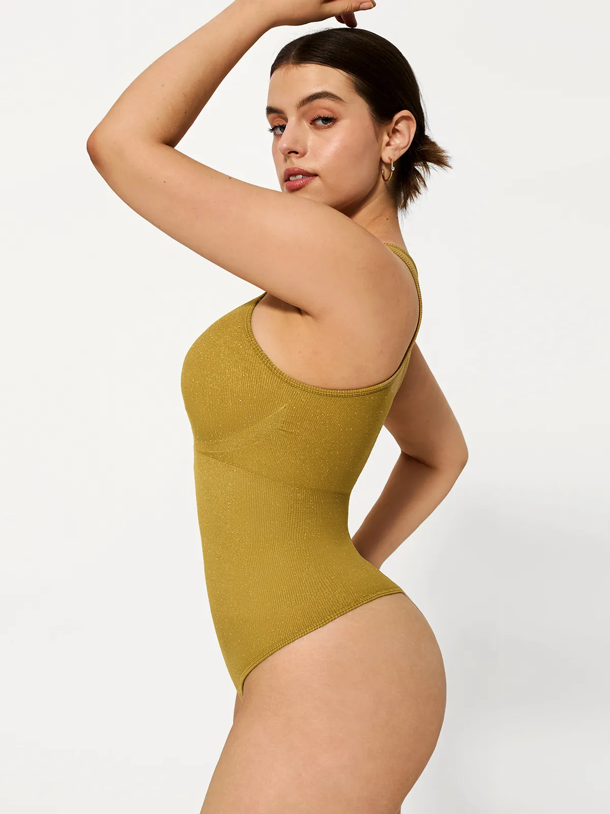 Shapewear Metallic Seamless Tummy-Control Bodysuit - Image 7