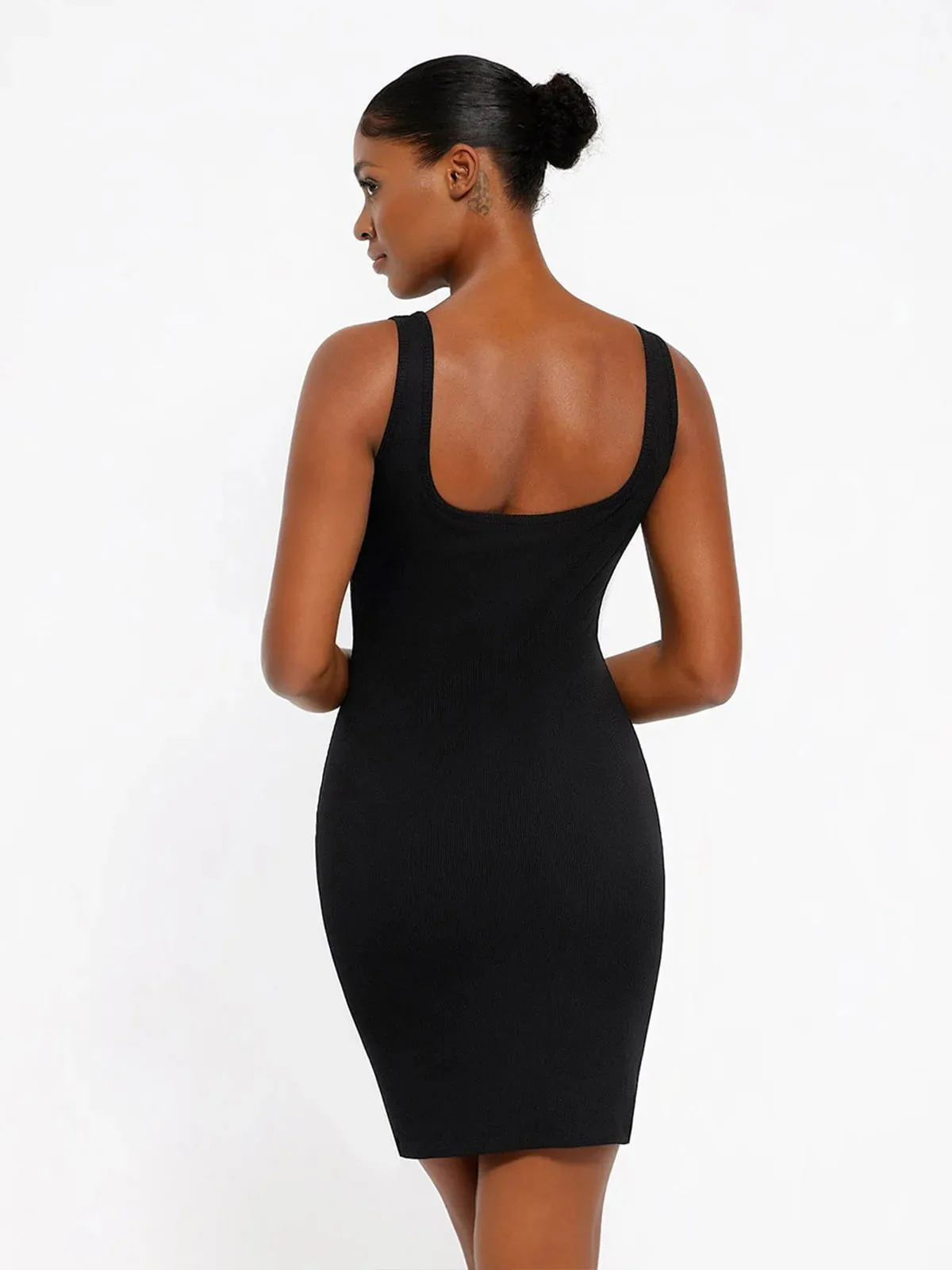 Shapewear Modal Sculpting Inner Lace Cami Mini Dress - Image 16
