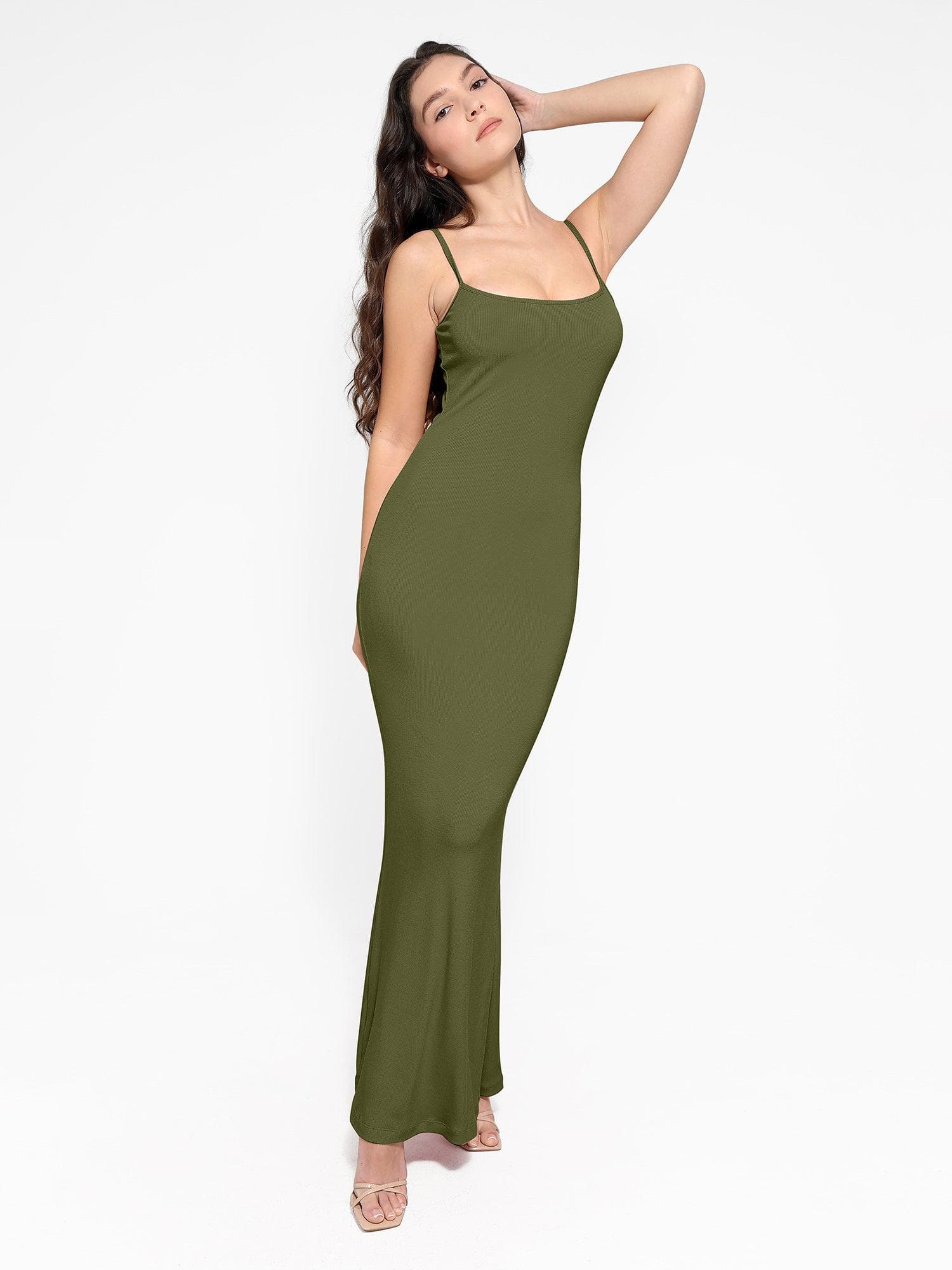 Shapewear Modal Slimming Maxi Slip Dress For Insiders - Image 54