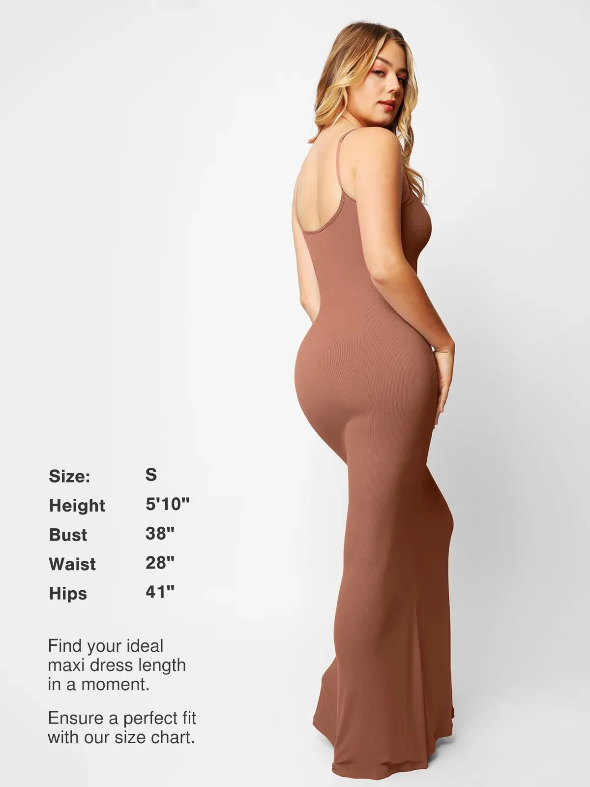 Shapewear Modal Slimming Maxi Slip Dress - Image 43
