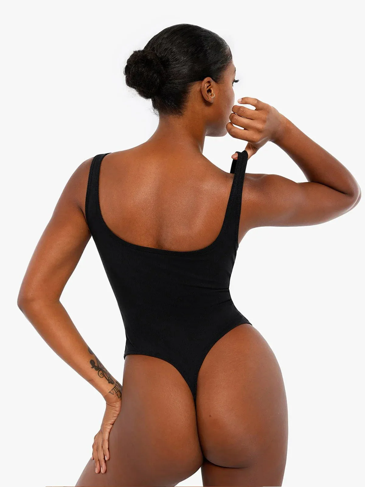 Shapewear Modal Tummy Control Inner Lace Cami Bodysuit - Image 19