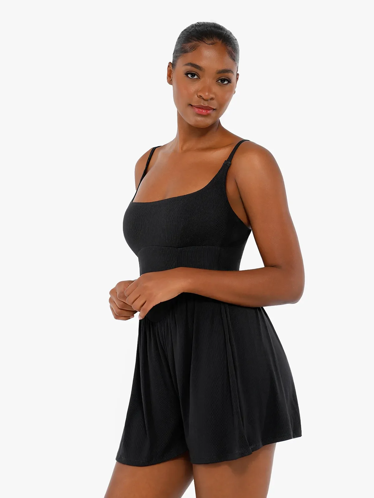 Shapewear Modal Tummy Control Wide-Leg Romper - Image 10