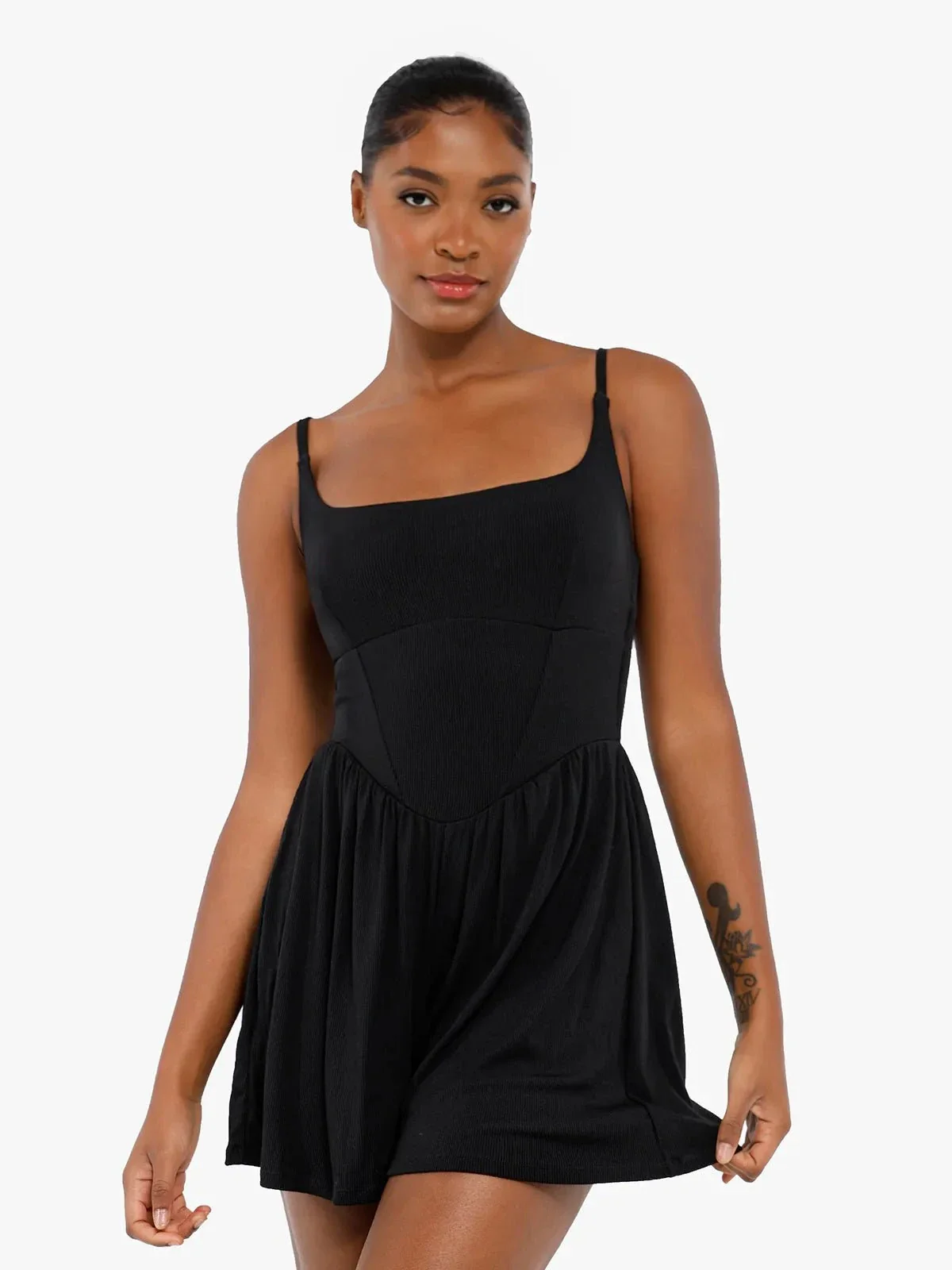 Shapewear Modal Tummy Control Wide-Leg Romper - Image 8