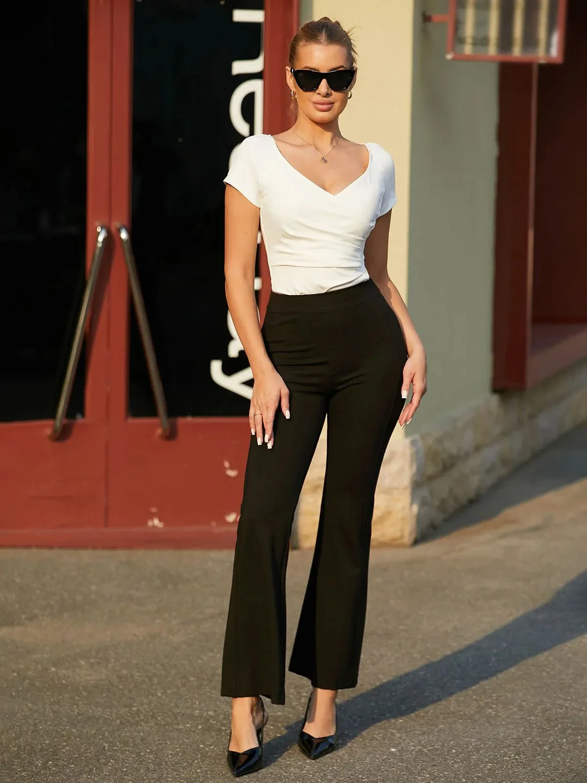 Shapewear Portrait Neckline Draped Sculpting Bodysuit - Image 19
