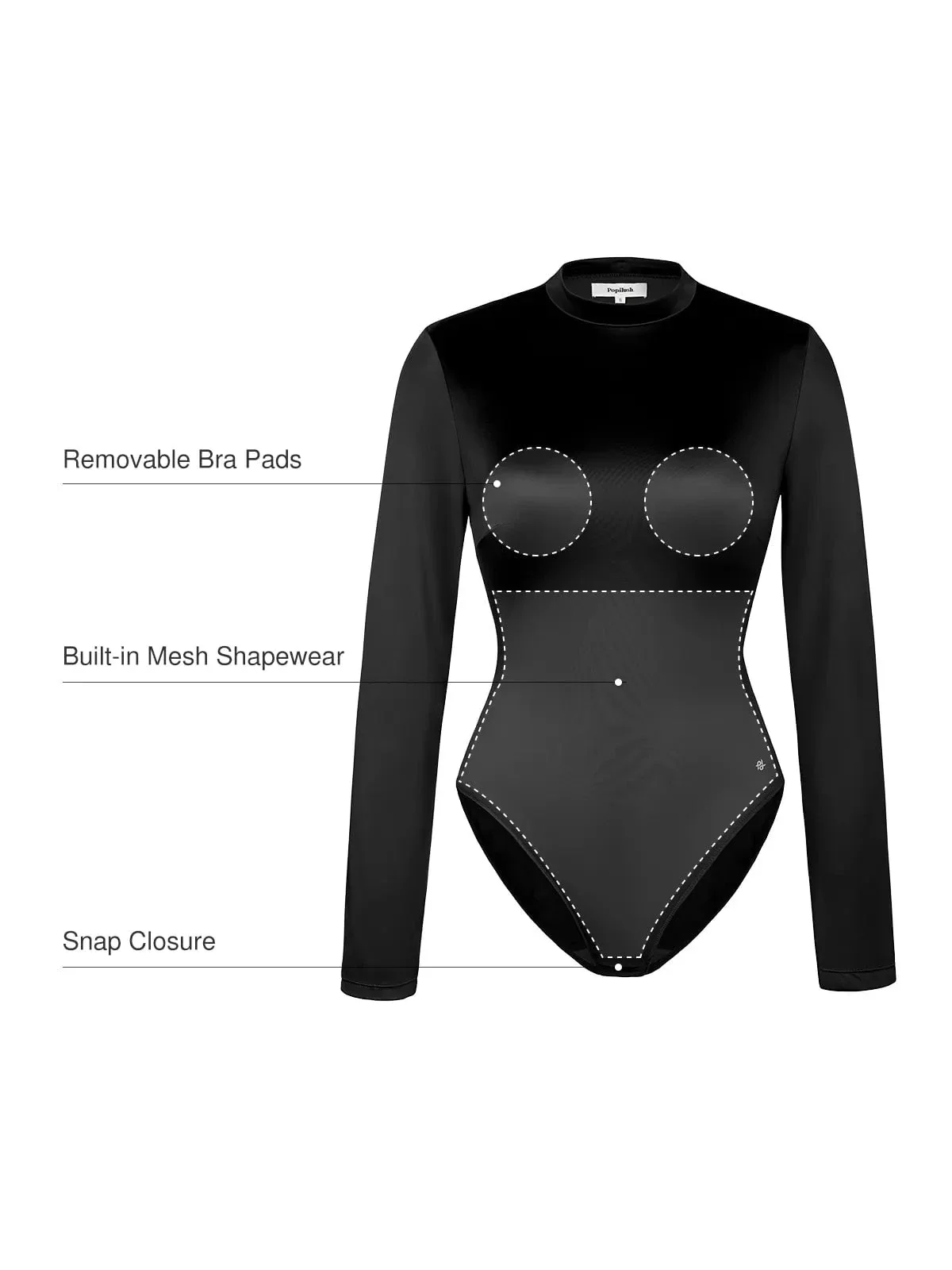 Shapewear Printed High-Waist Tummy-Control Bodysuit - Image 13