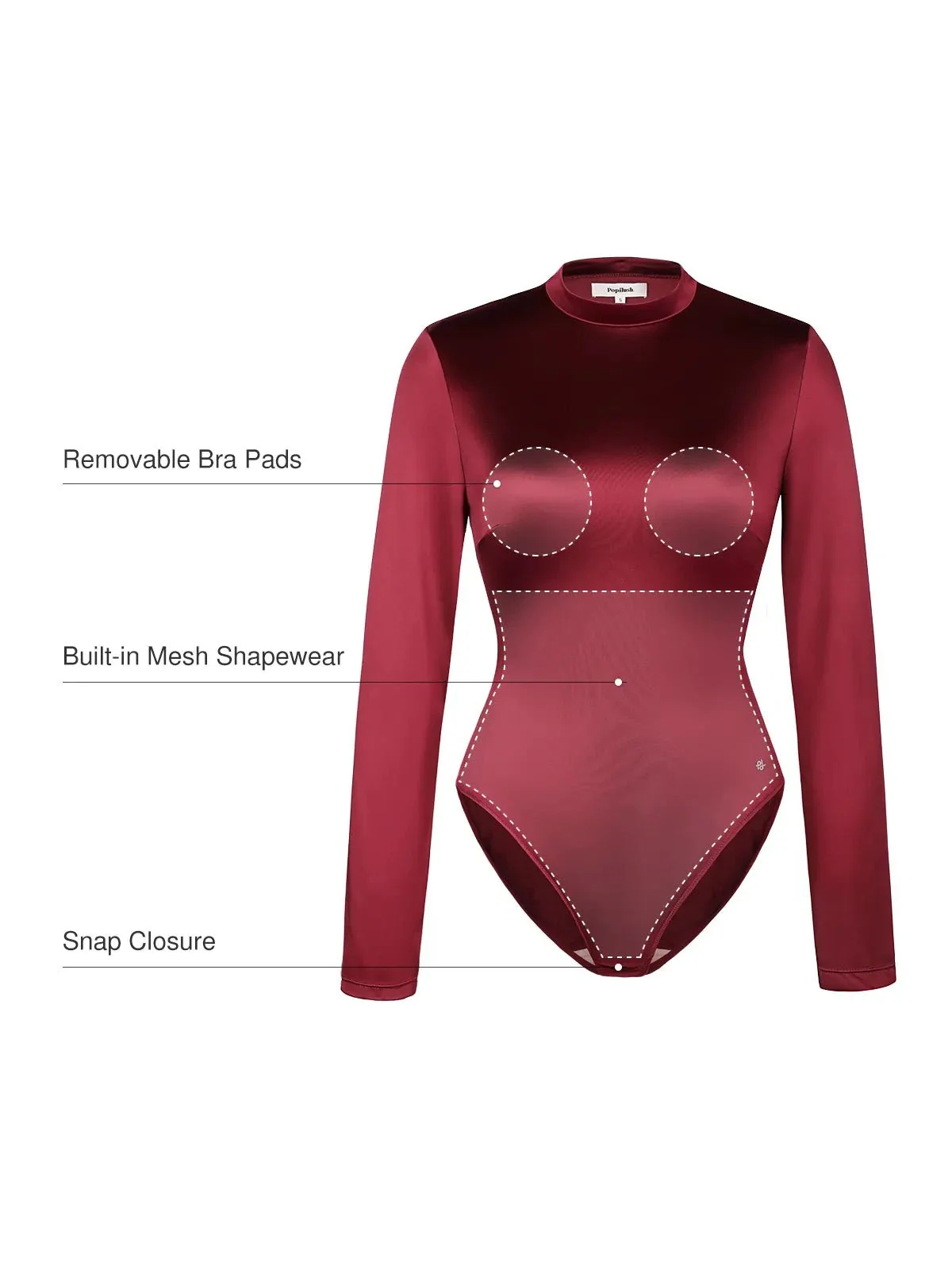 Shapewear Printed High-Waist Tummy-Control Bodysuit - Image 20