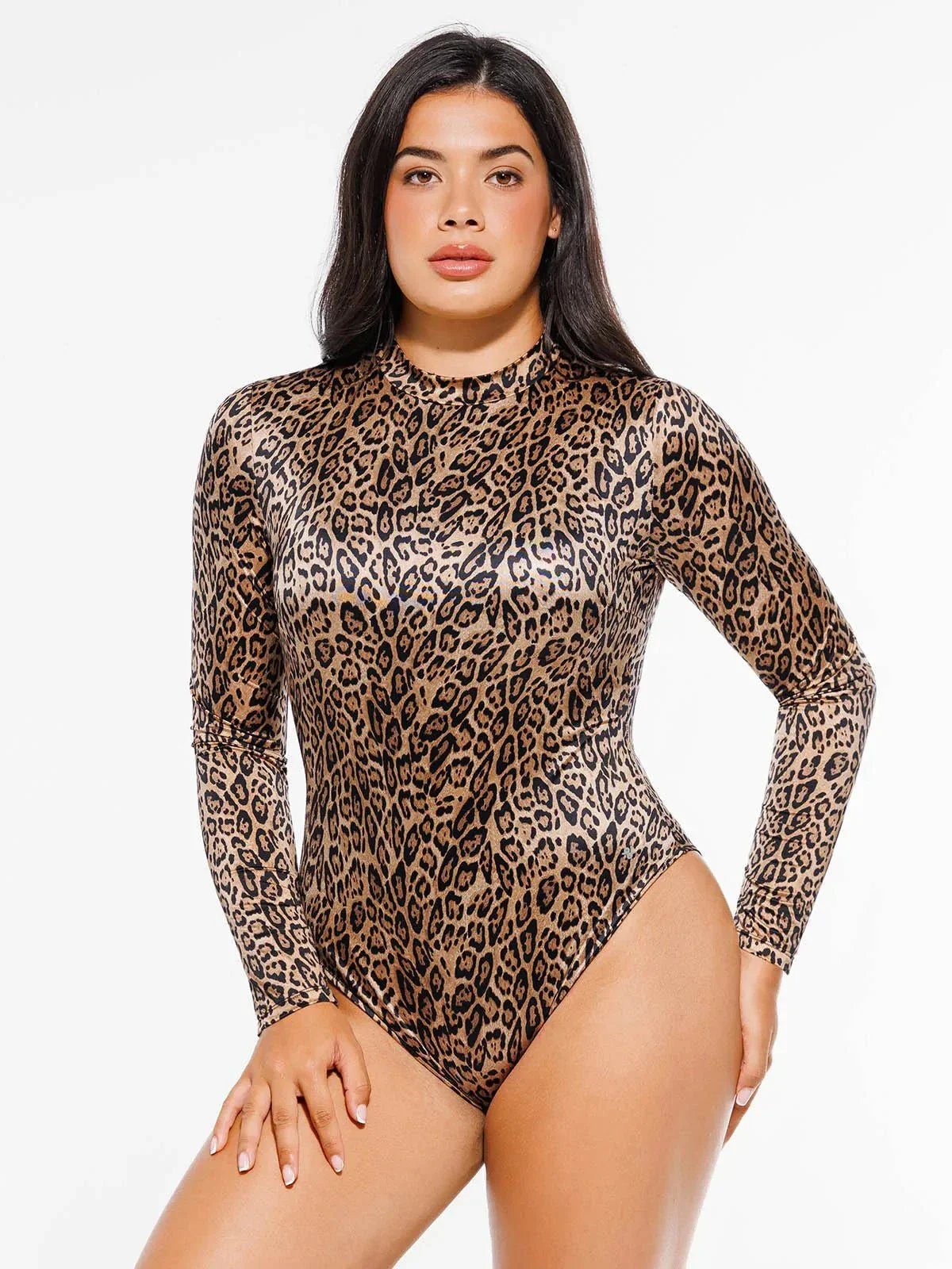 Shapewear Printed High-Waist Tummy-Control Bodysuit - Image 8