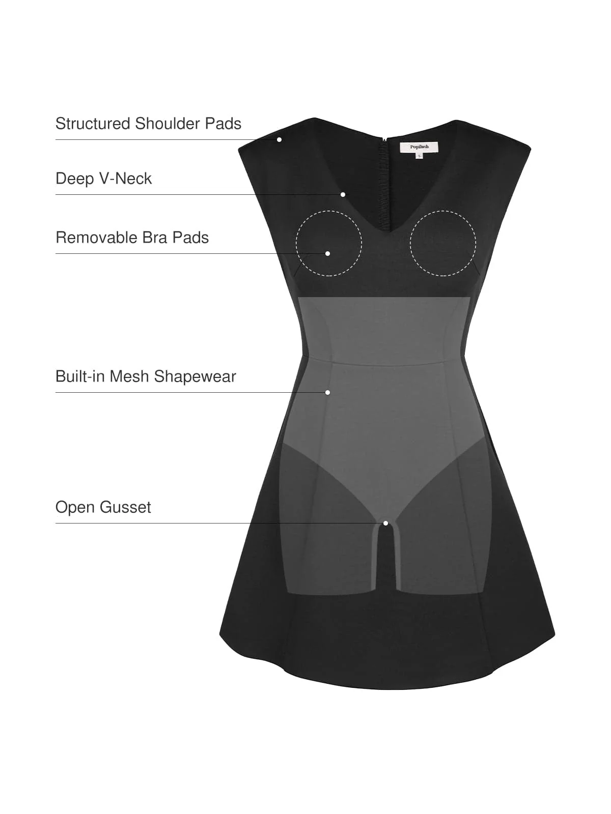 Shapewear Professional Convertible Mini Dress - Image 13