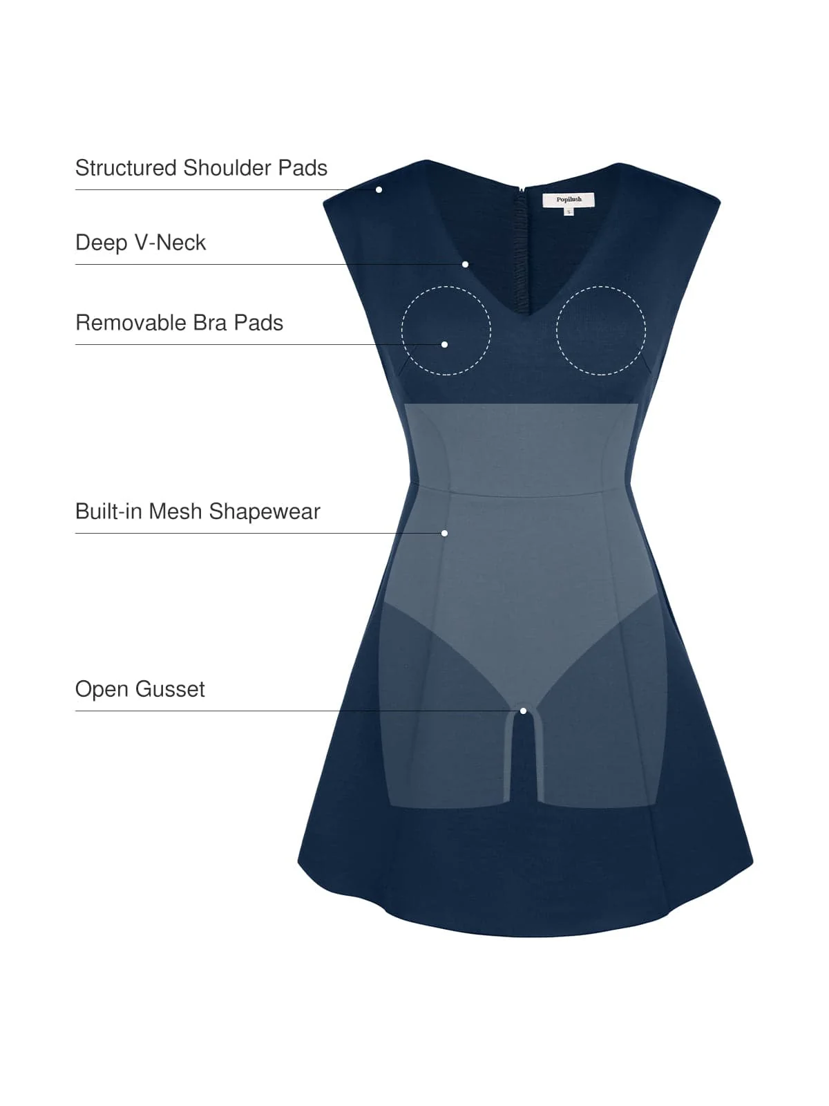 Shapewear Professional Convertible Mini Dress - Image 25