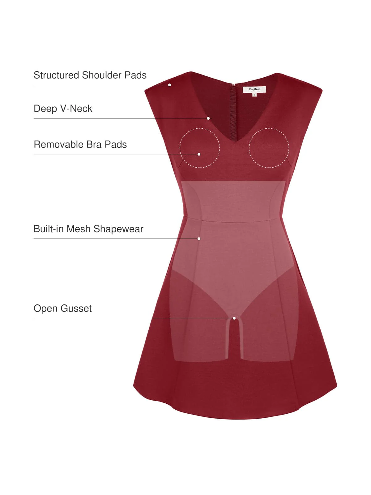 Shapewear Professional Convertible Mini Dress - Image 3
