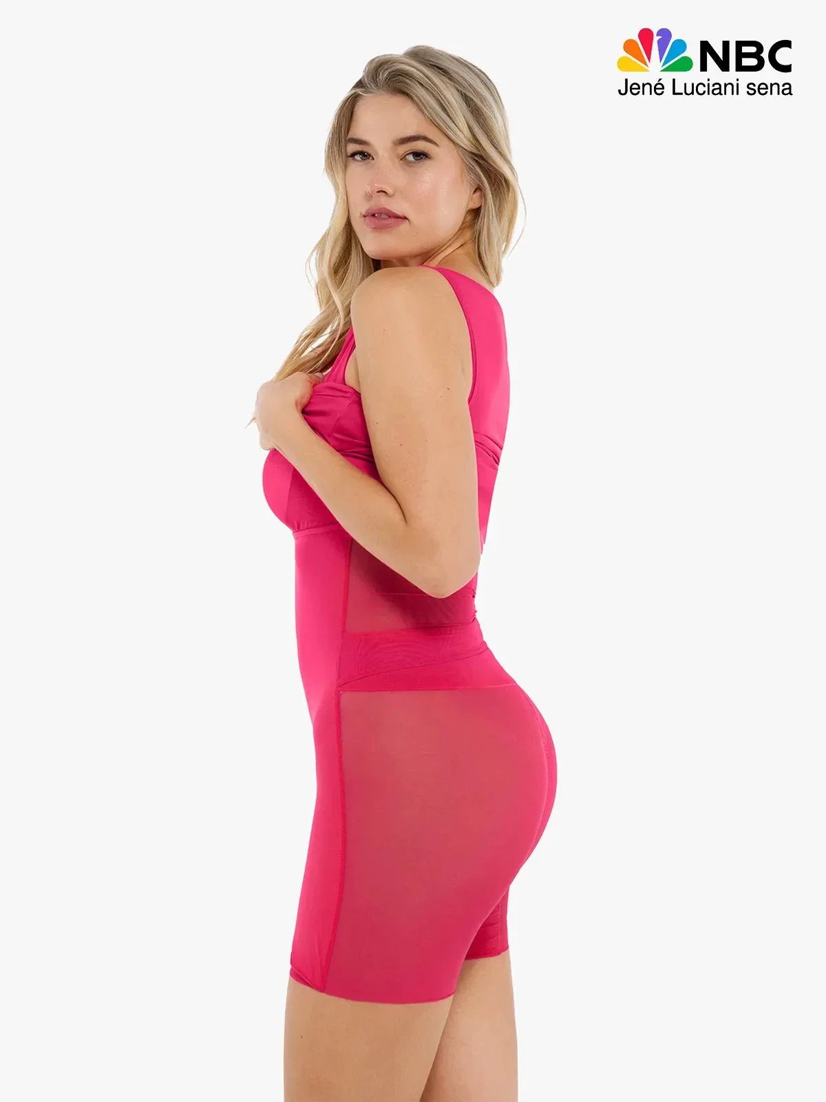 Shapewear Ruched Bodycon Cascade Mini Dress - Image 6