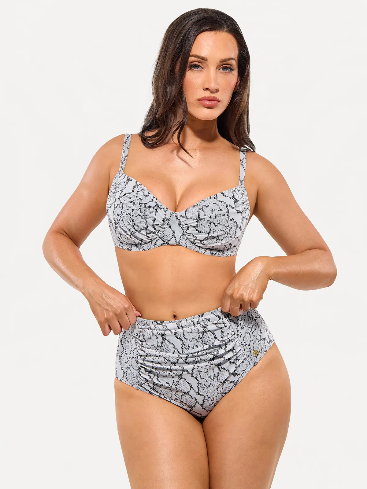 Shapewear Ruched Tummy Control Bikini Set - Image 16