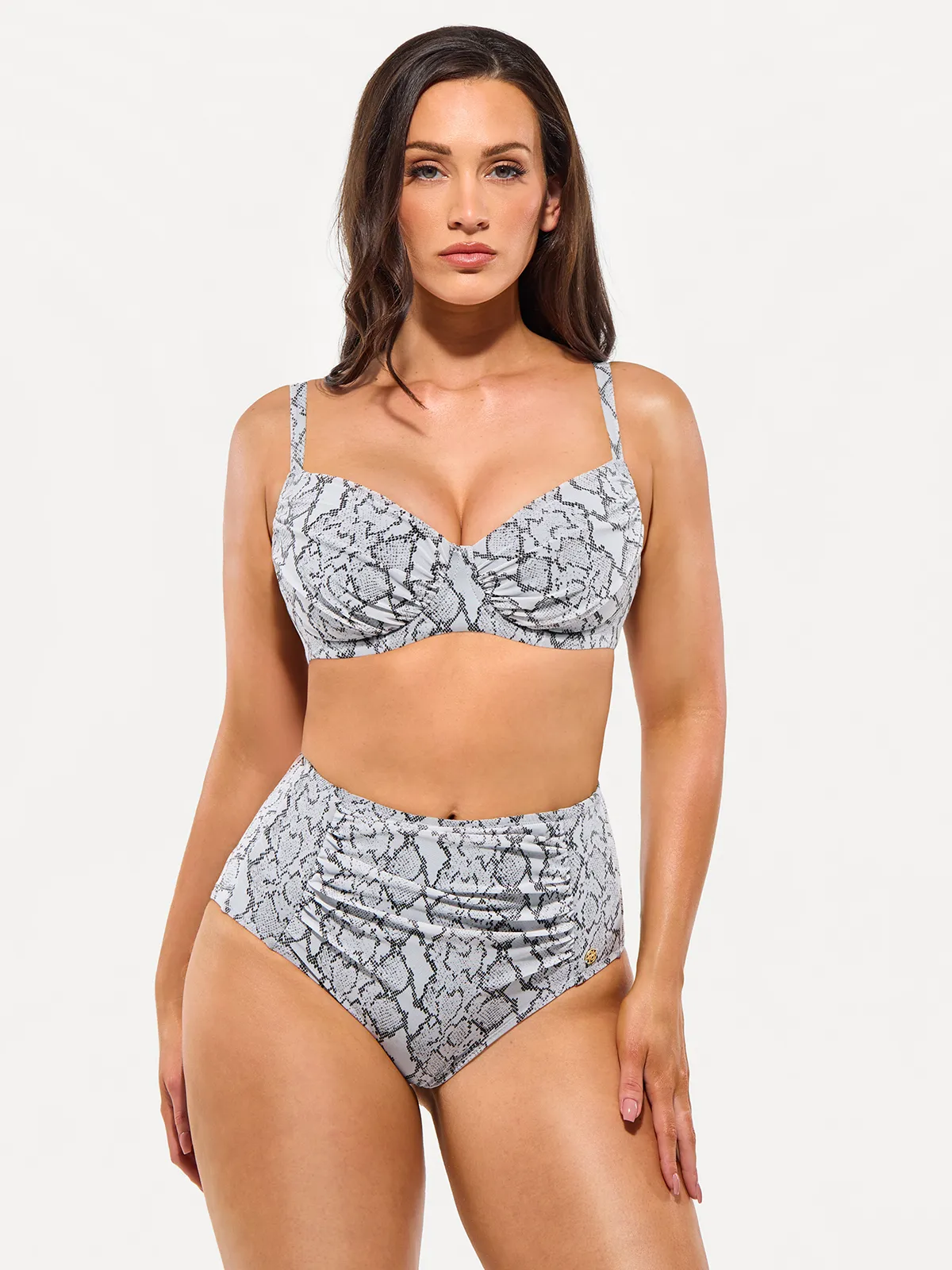 Shapewear Ruched Tummy Control Bikini Set - Image 18