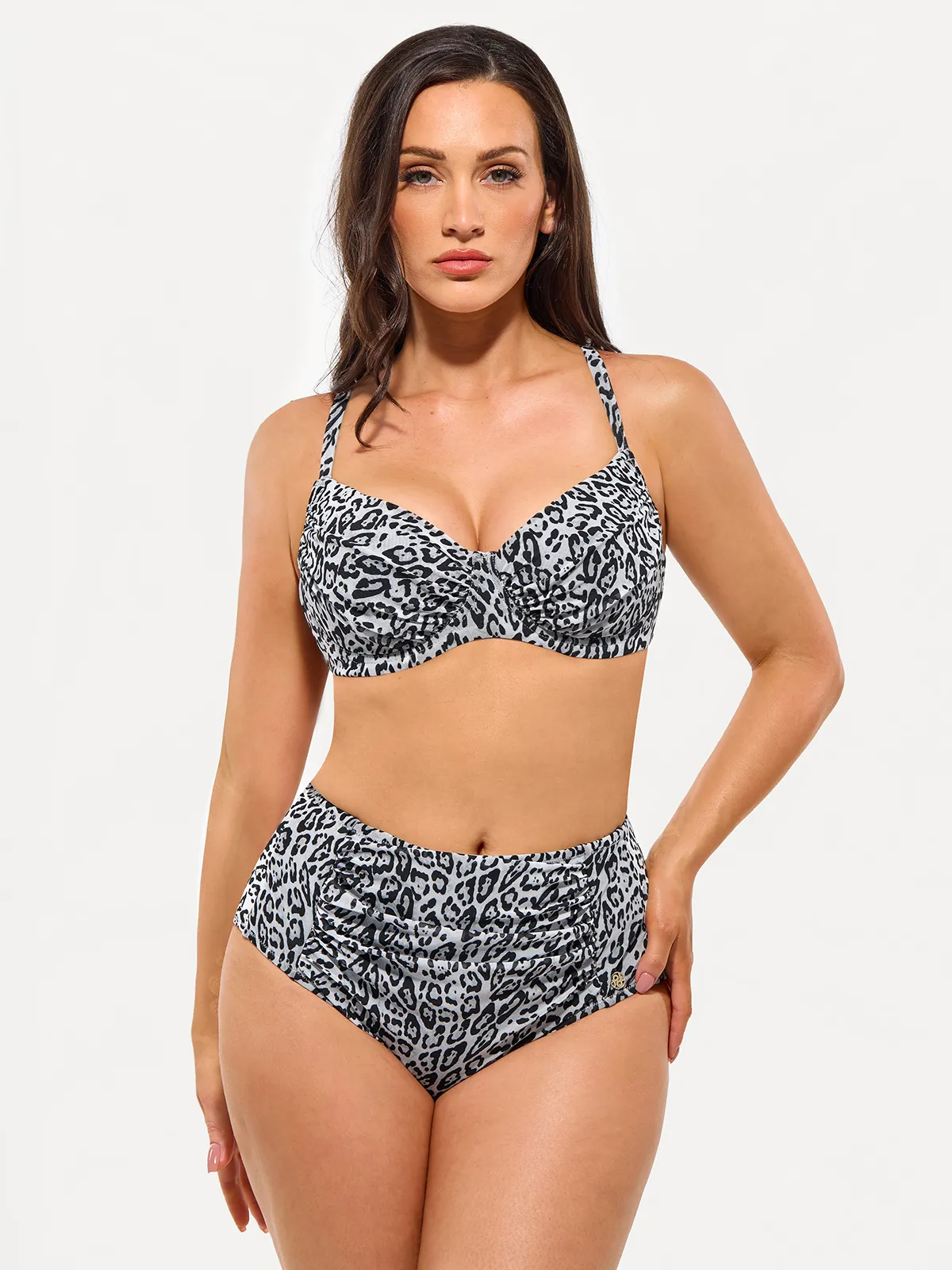 Shapewear Ruched Tummy Control Bikini Set - Image 20
