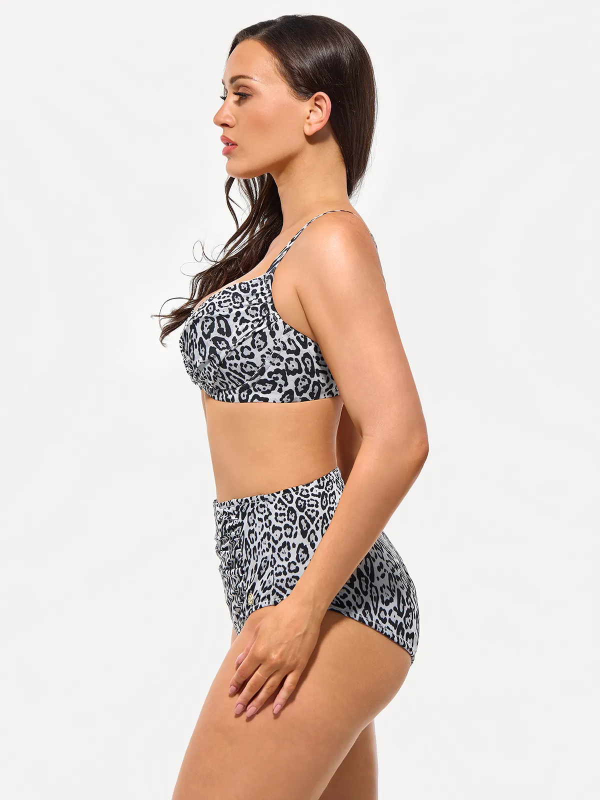 Shapewear Ruched Tummy Control Bikini Set - Image 21