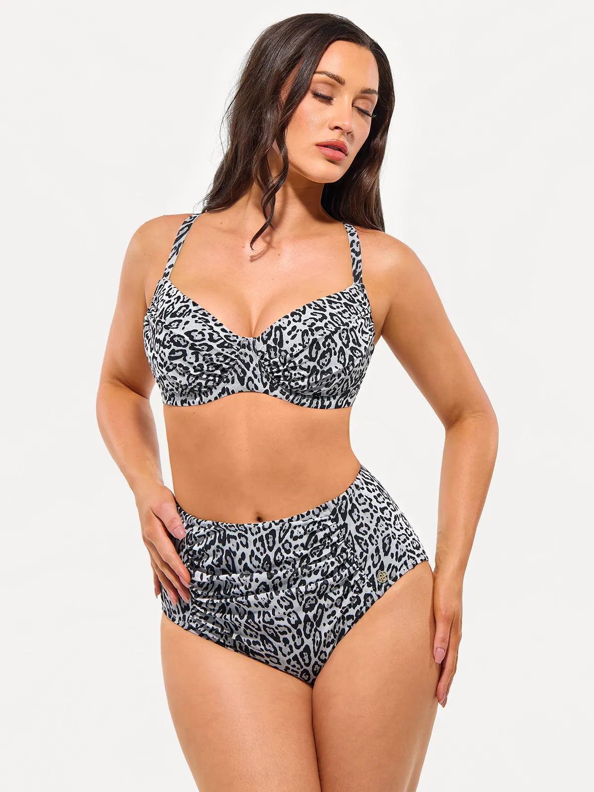 Shapewear Ruched Tummy Control Bikini Set - Image 24