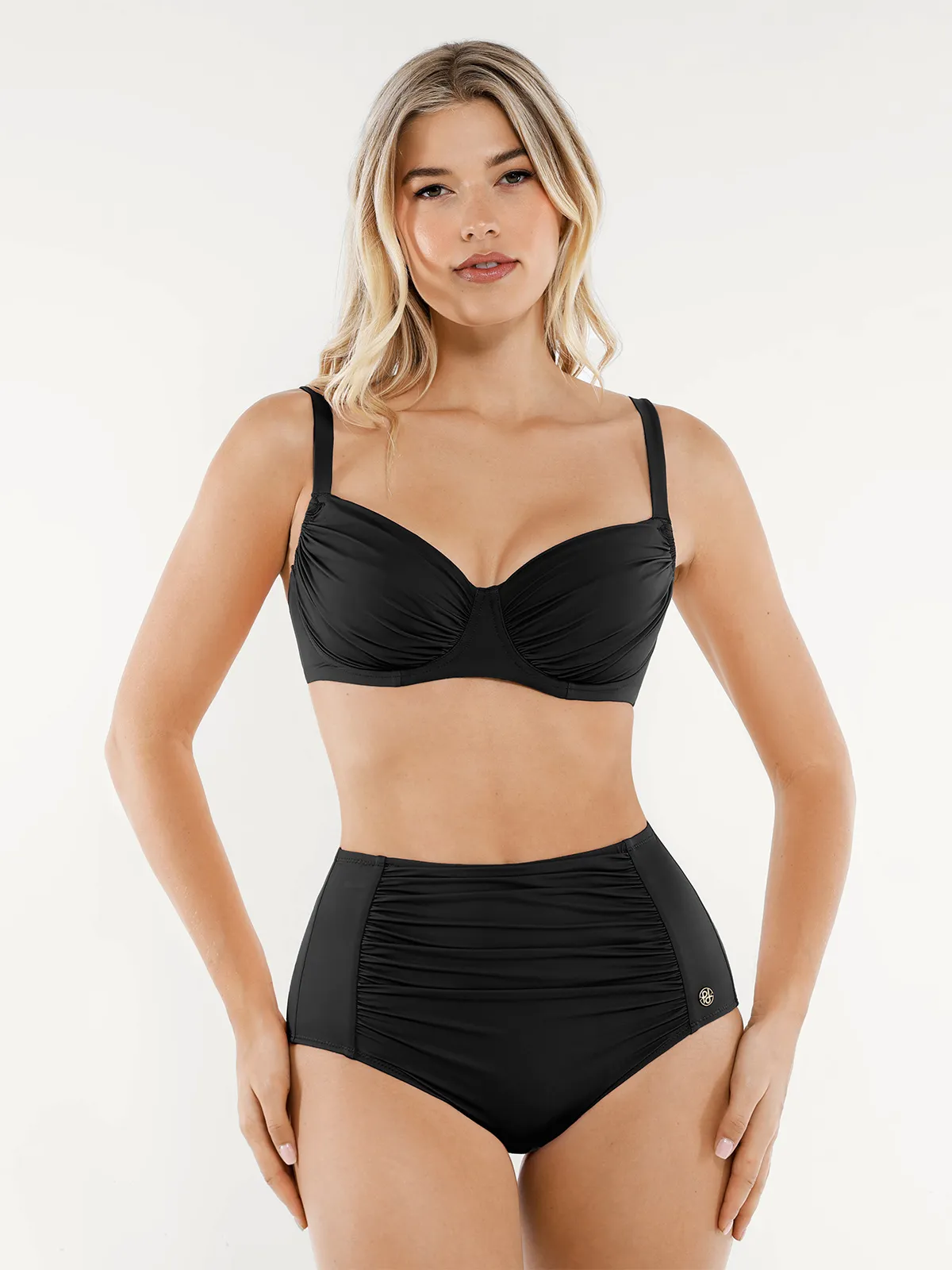 Shapewear Ruched Tummy Control Bikini Set - Image 29