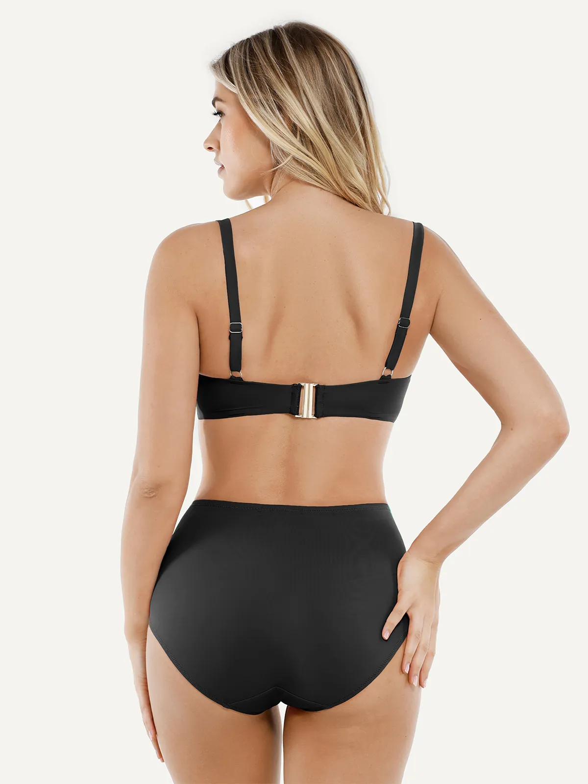 Shapewear Ruched Tummy Control Bikini Set - Image 32