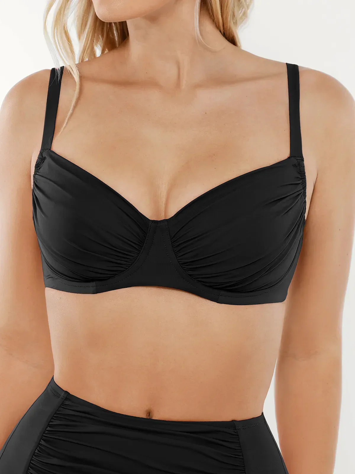 Shapewear Ruched Tummy Control Bikini Set - Image 47