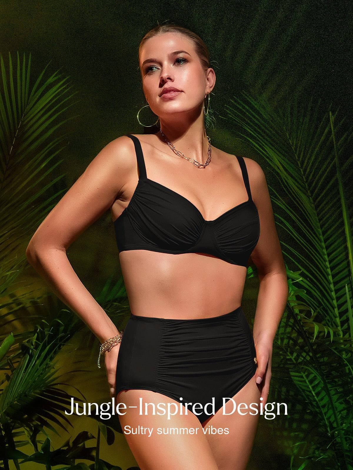 Shapewear Ruched Underwire Bikini Top - Image 13