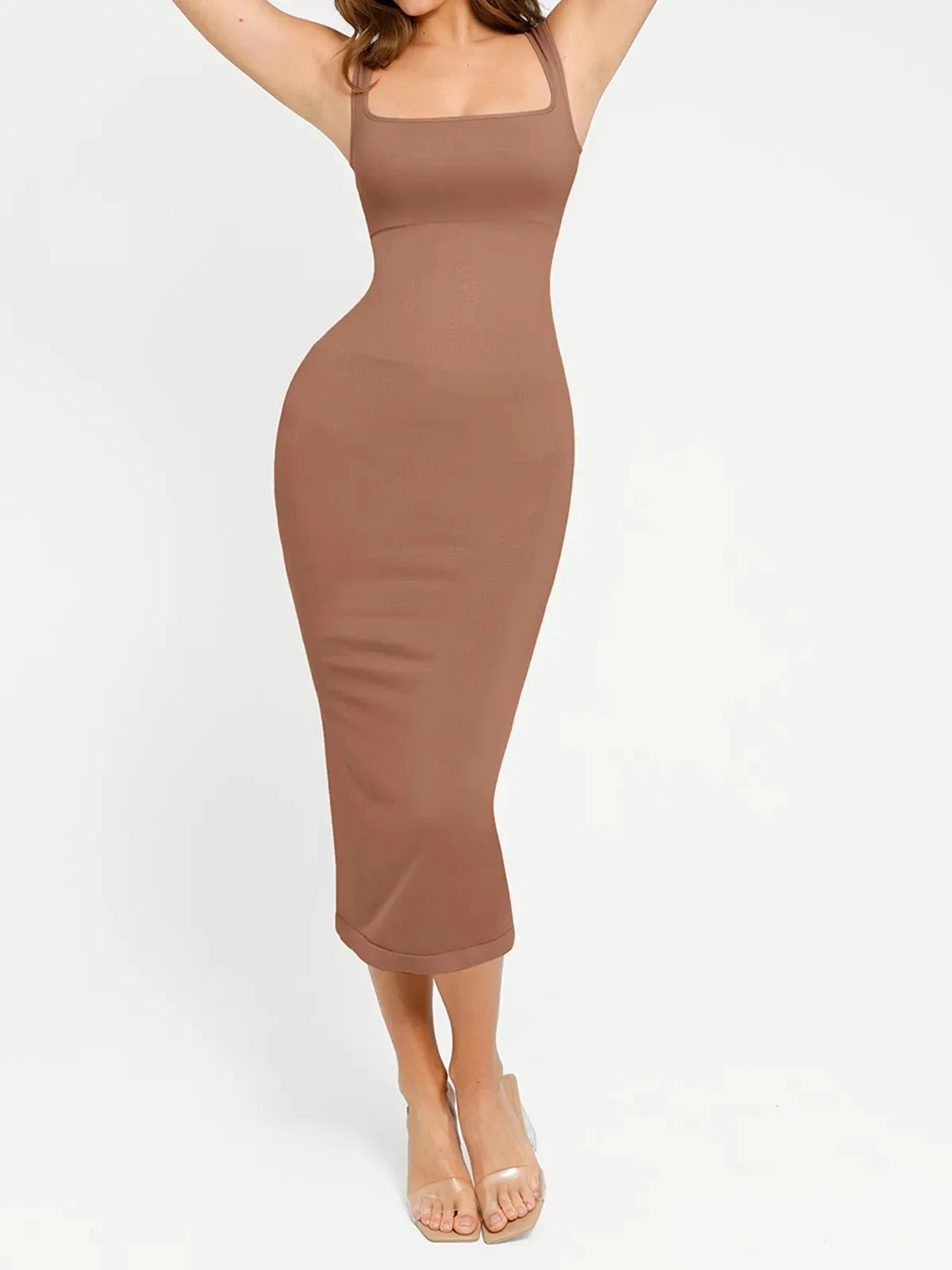 Shapewear Seamless Sleeveless Slimming Dress Set - Image 51