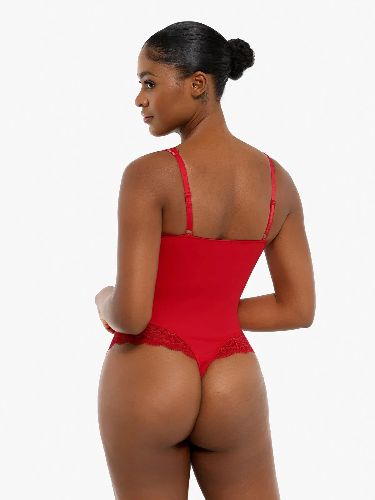 Day To Night Set Tummy Control Bodysuit Built-in Shapewear Pants - Image 31