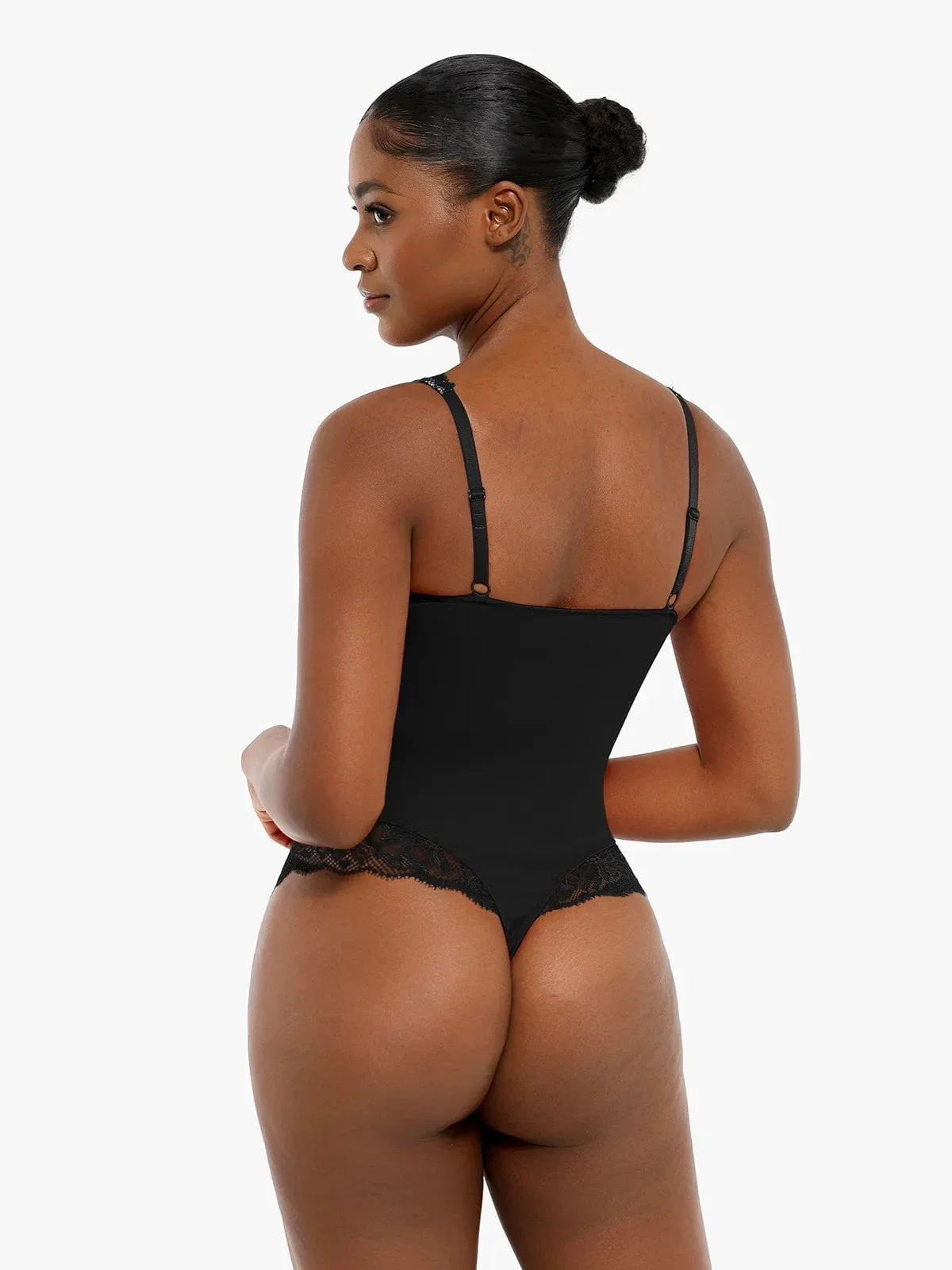 Day To Night Set Tummy Control Bodysuit Built-in Shapewear Pants - Image 36