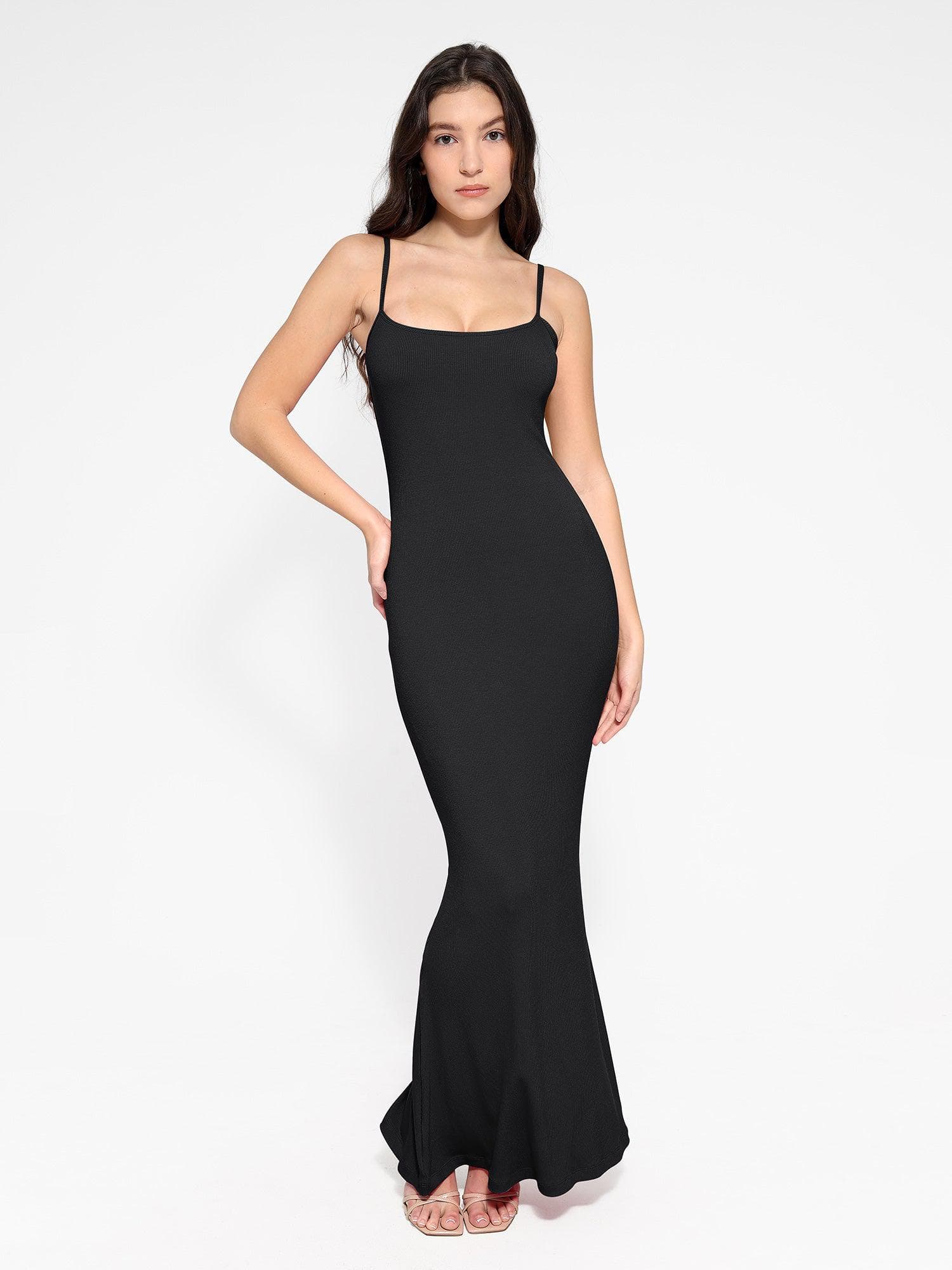 Shapewear Slip Dress Mesh Top Set - Image 18