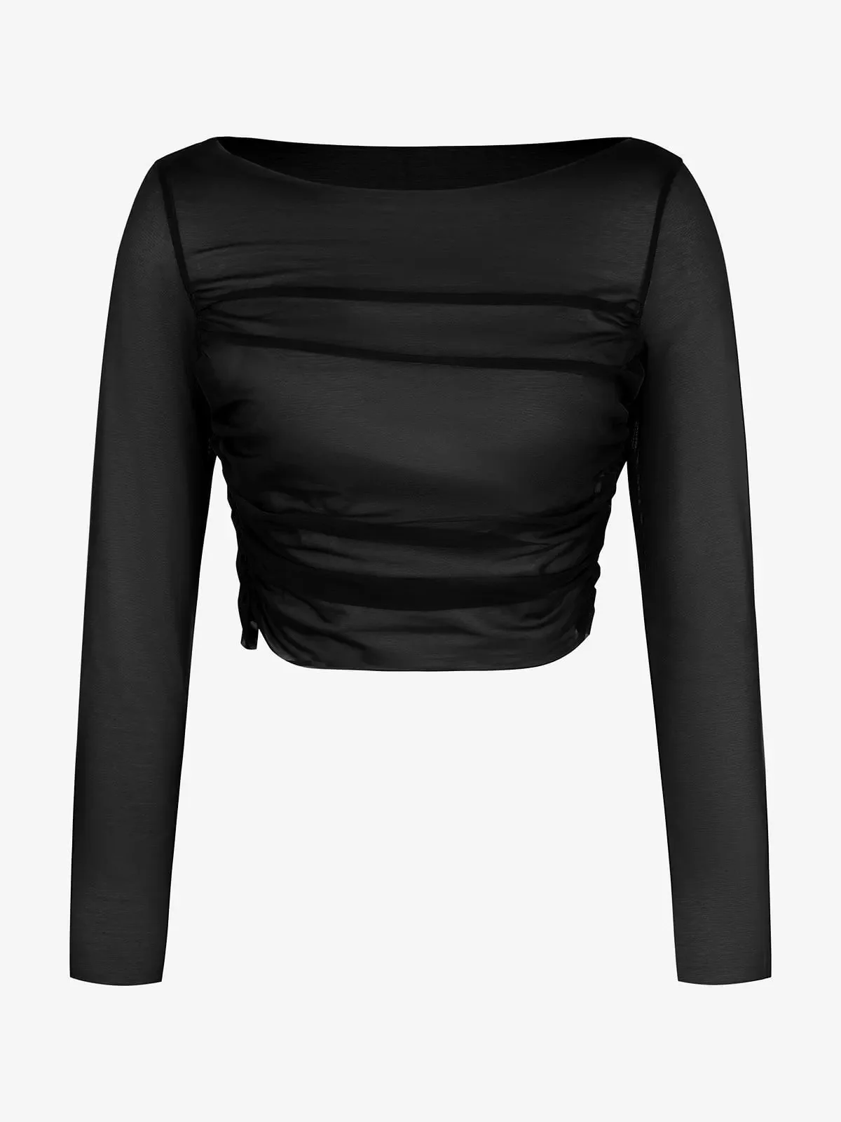Shapewear Slip Dress Mesh Top Set - Image 34