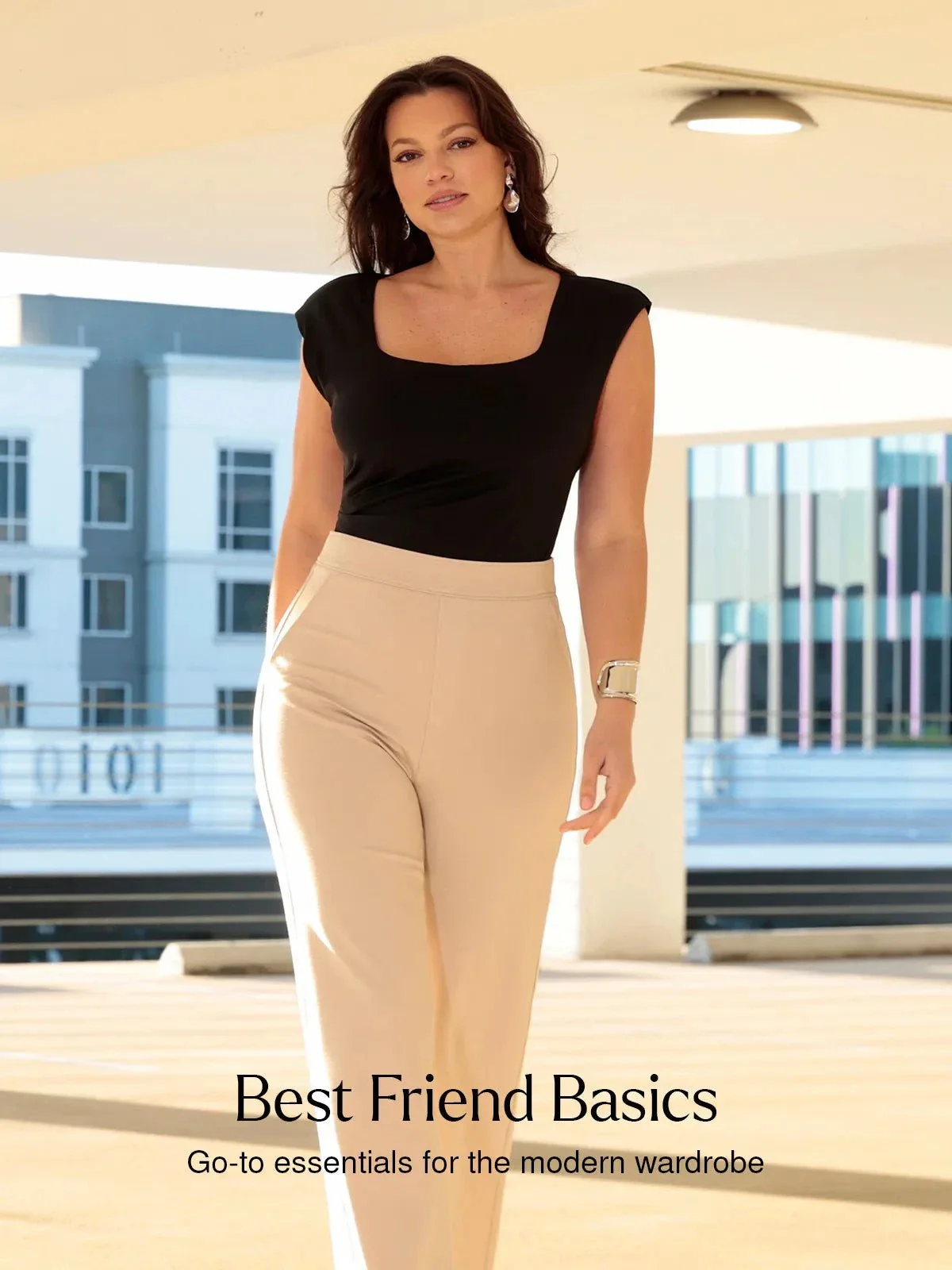 Shapewear Square Neck Padded Shoulder Slimming Bodysuit - Image 11