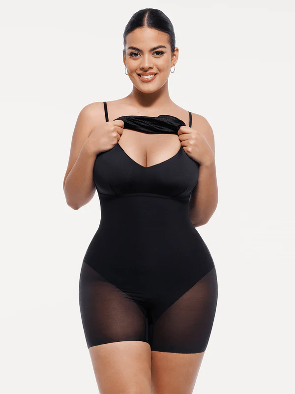 Shapewear Strappy Cowl Neck Fit & Flare Midi Dress - Image 39