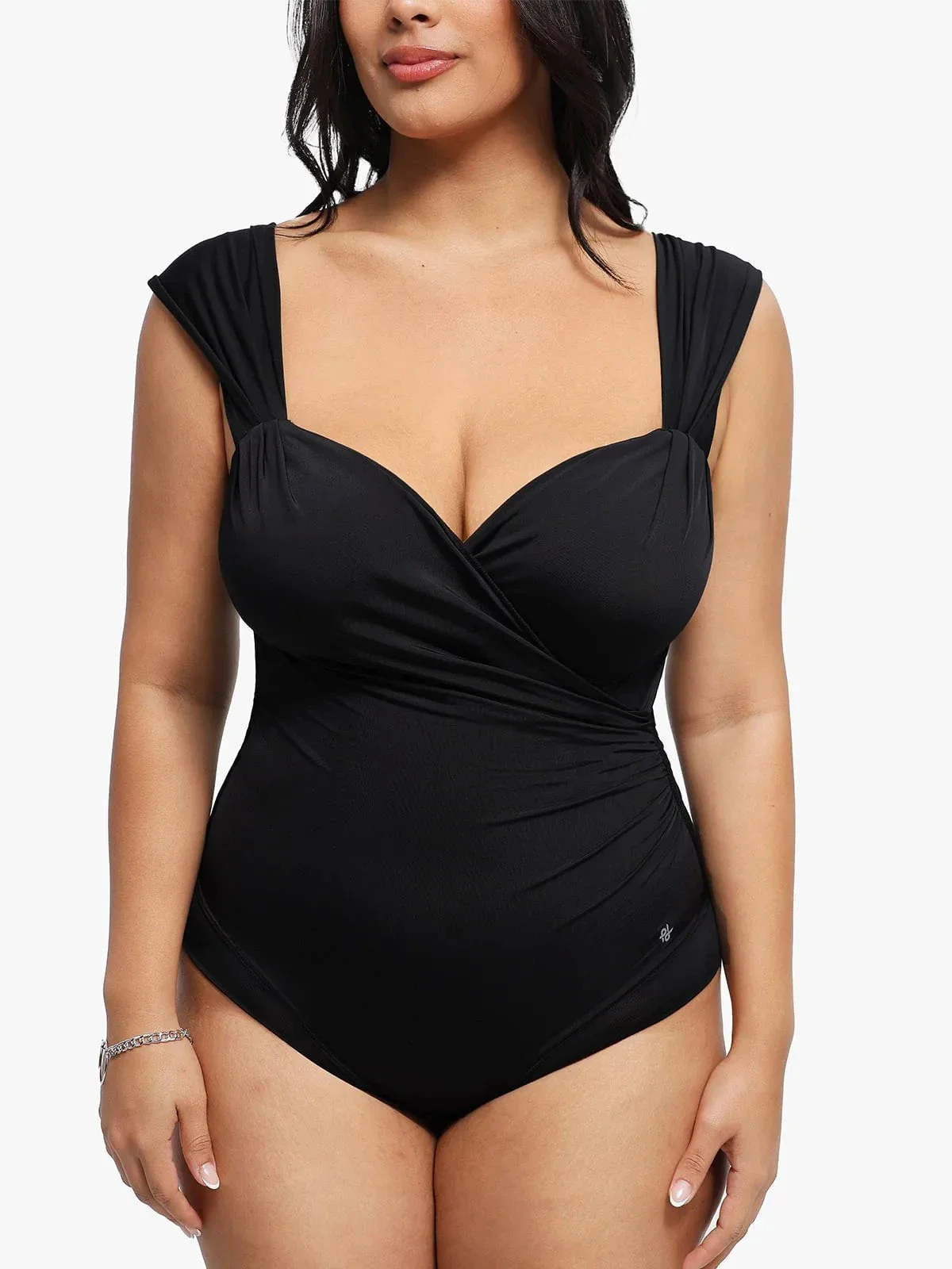 Shapewear Sweet-Heart Neckline Cap Sleeve Bodysuit - Image 17