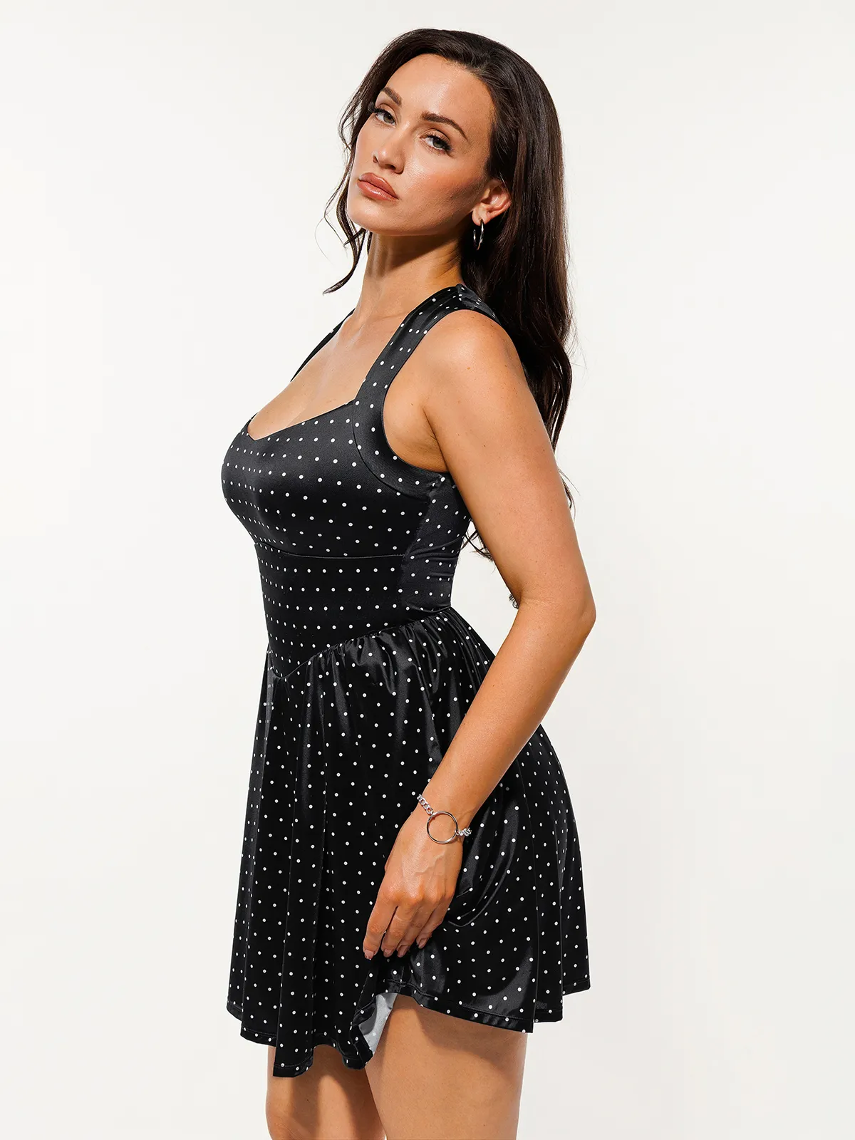 Shapewear Sweetheart Neckline Fit & Flare Mini Dress - Image 5