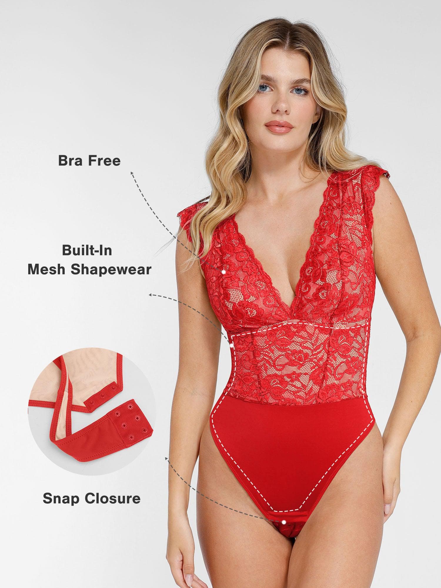 Shapewear Sculpting Lace Bodysuit or Midi Skirt or Shrug - Image 15