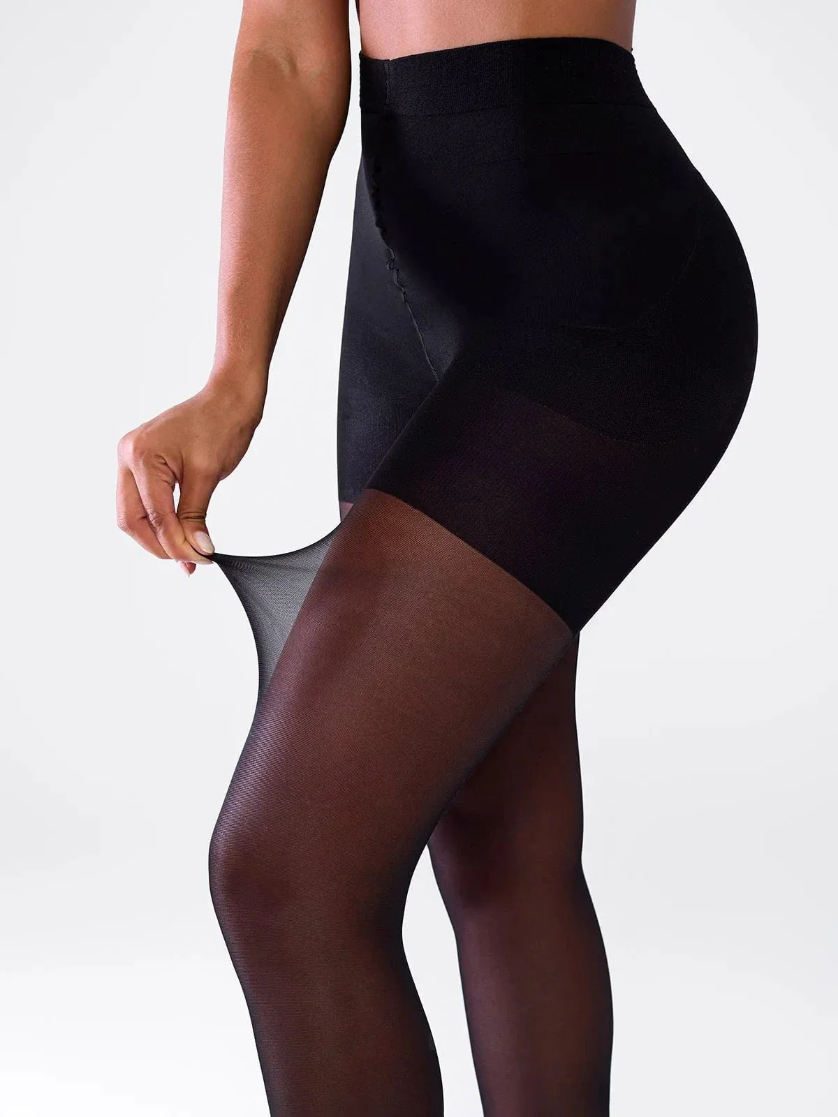 Sheer Control Top Shaping Tights - Image 4