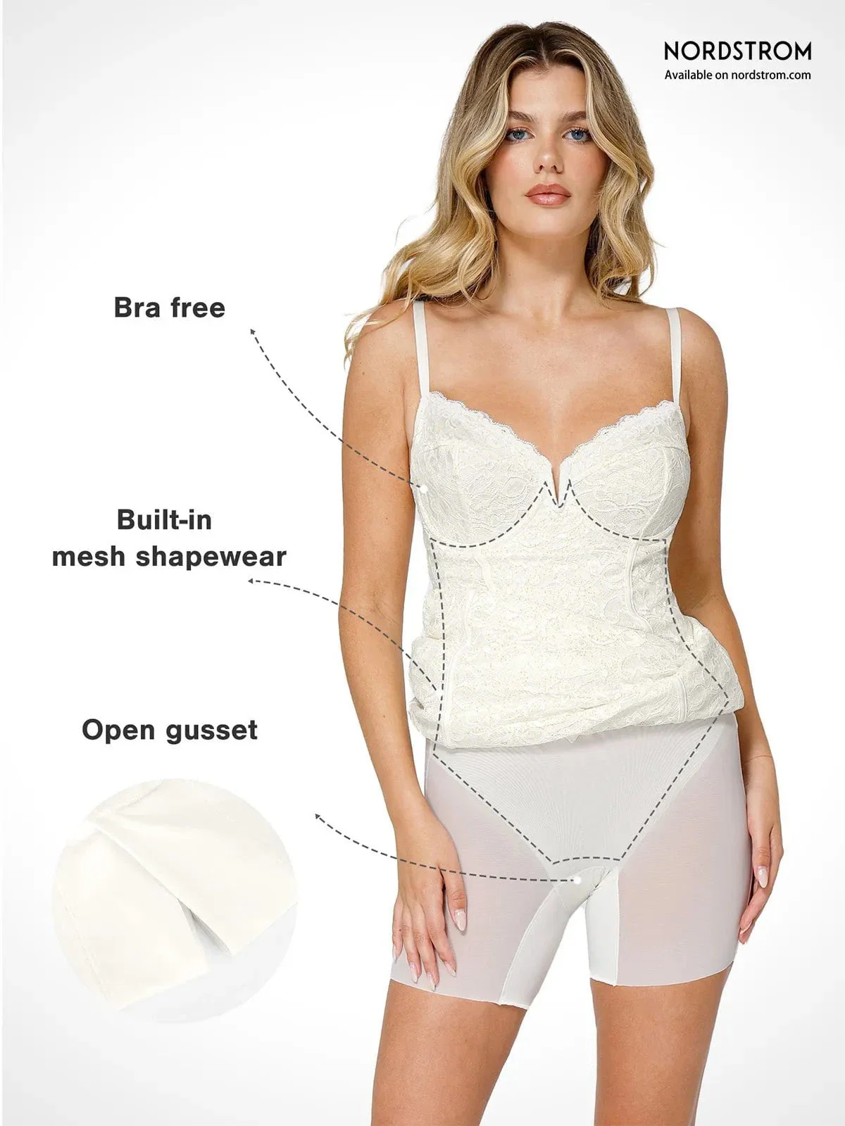 Shapewear All-Lace Hourglass Corset Side Slit Midi Dress - Image 25