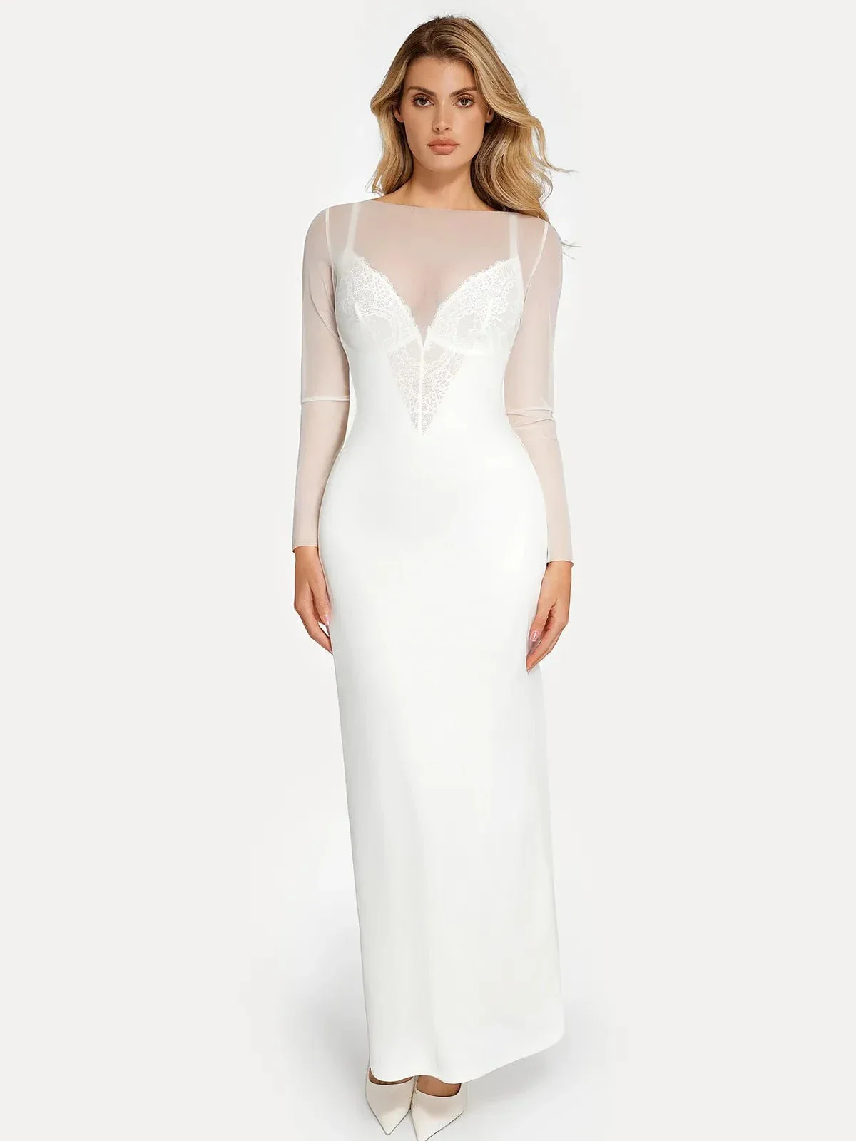 Long Sleeve Sheer Mesh Maxi Cover-Up - Image 13