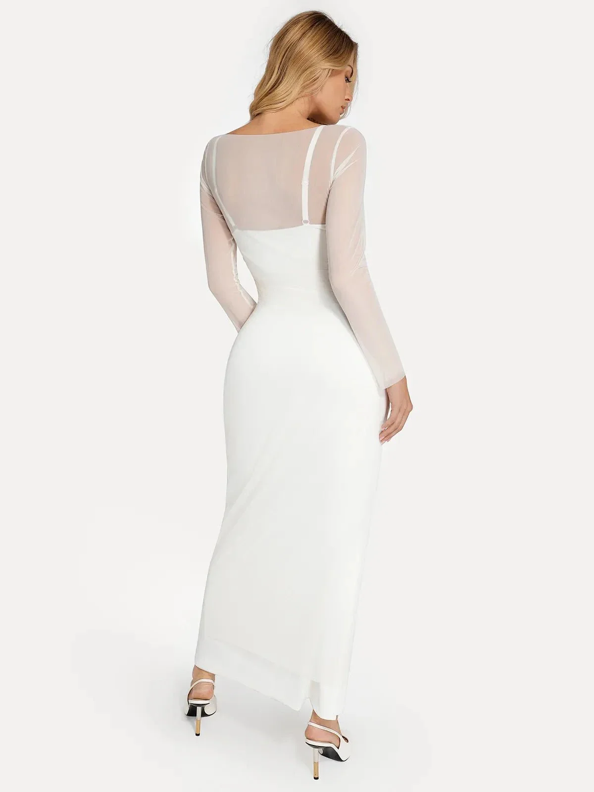 Long Sleeve Sheer Mesh Maxi Cover-Up - Image 15