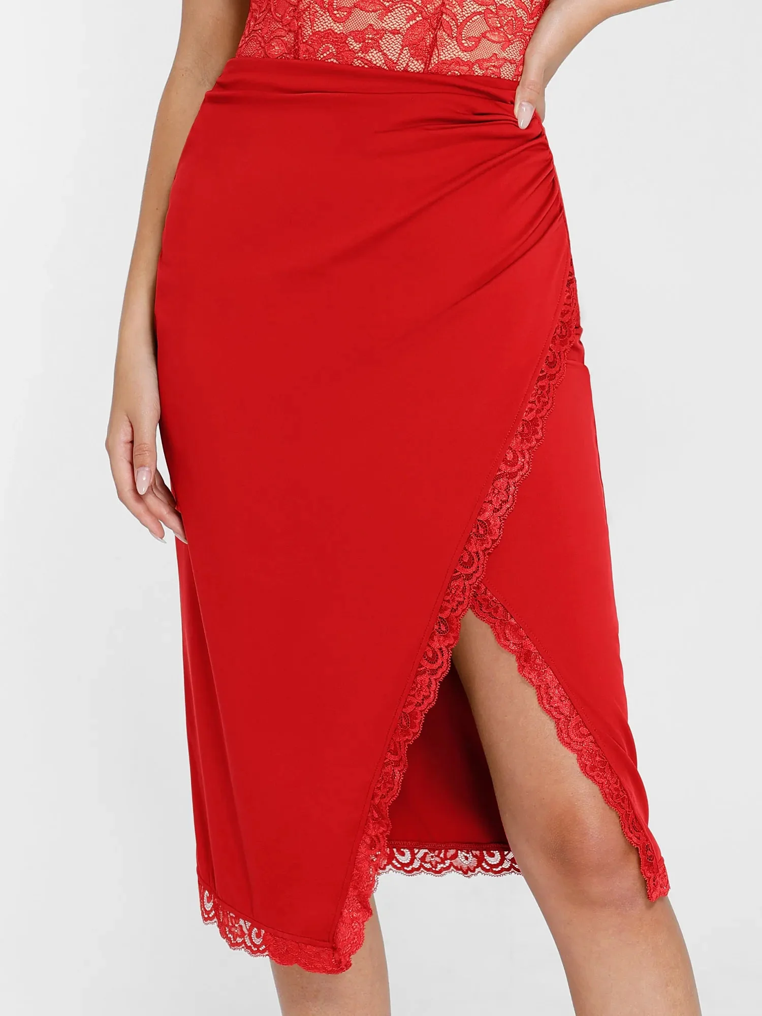 Shapewear Sculpting Lace Bodysuit or Midi Skirt or Shrug - Image 41
