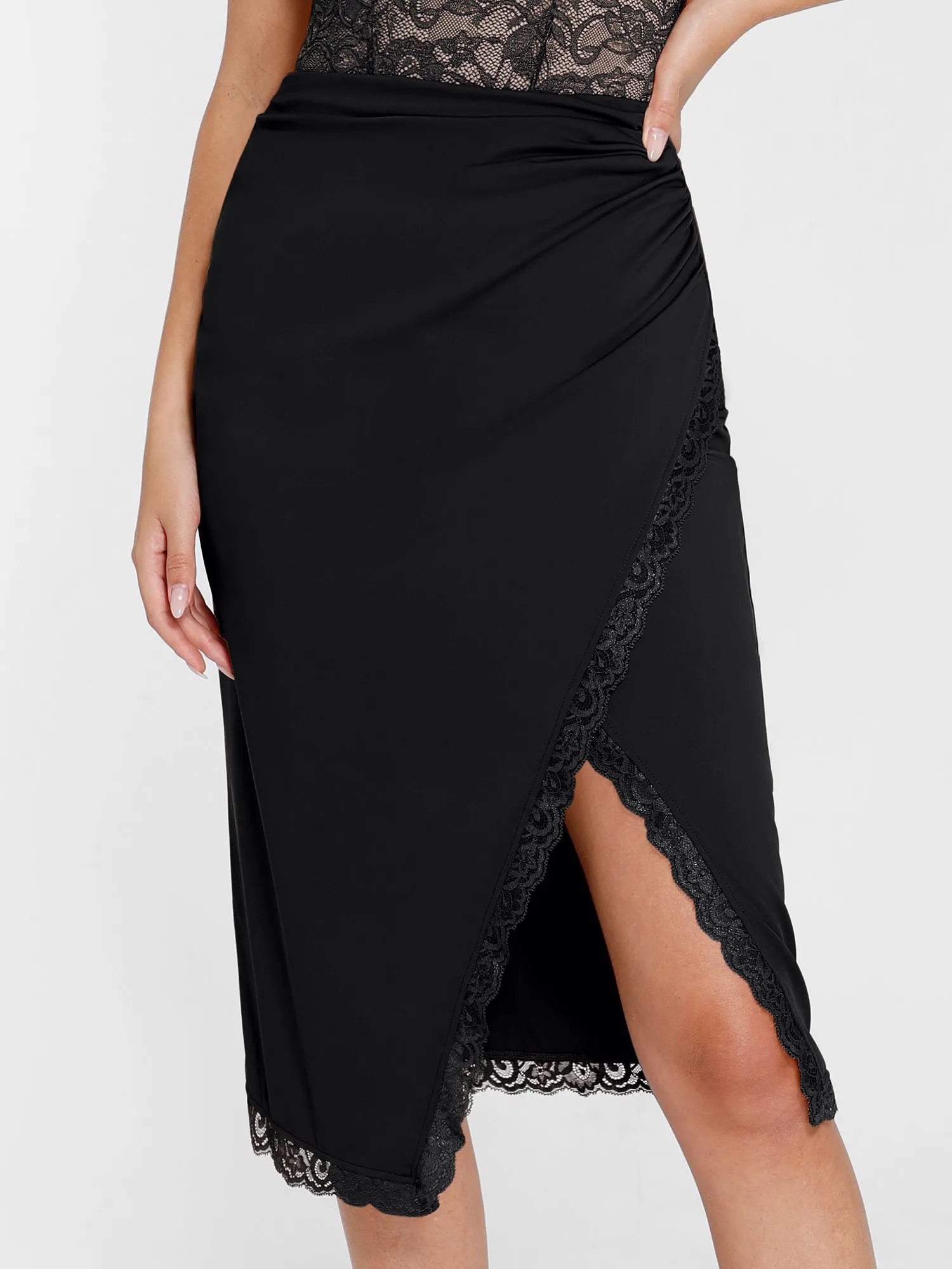 Shapewear Sculpting Lace Bodysuit or Midi Skirt or Shrug - Image 45