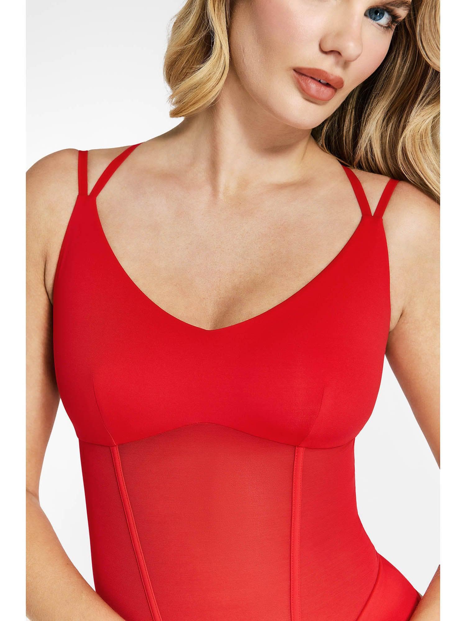 Shapewear Crisscross Back Illusion Mesh Sculpting Bodysuit - Image 18