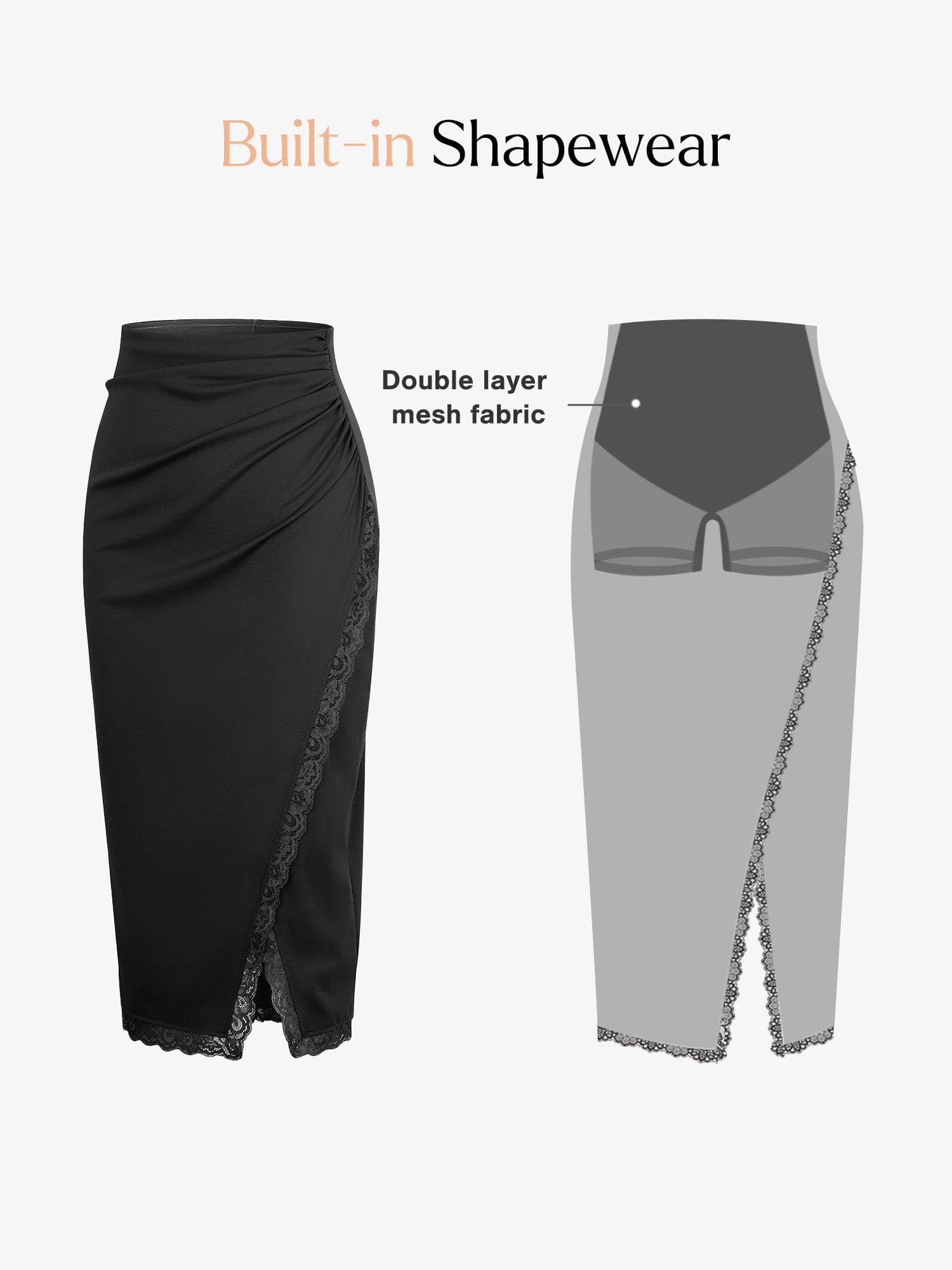 Shapewear Sculpting Lace Bodysuit or Midi Skirt or Shrug - Image 46