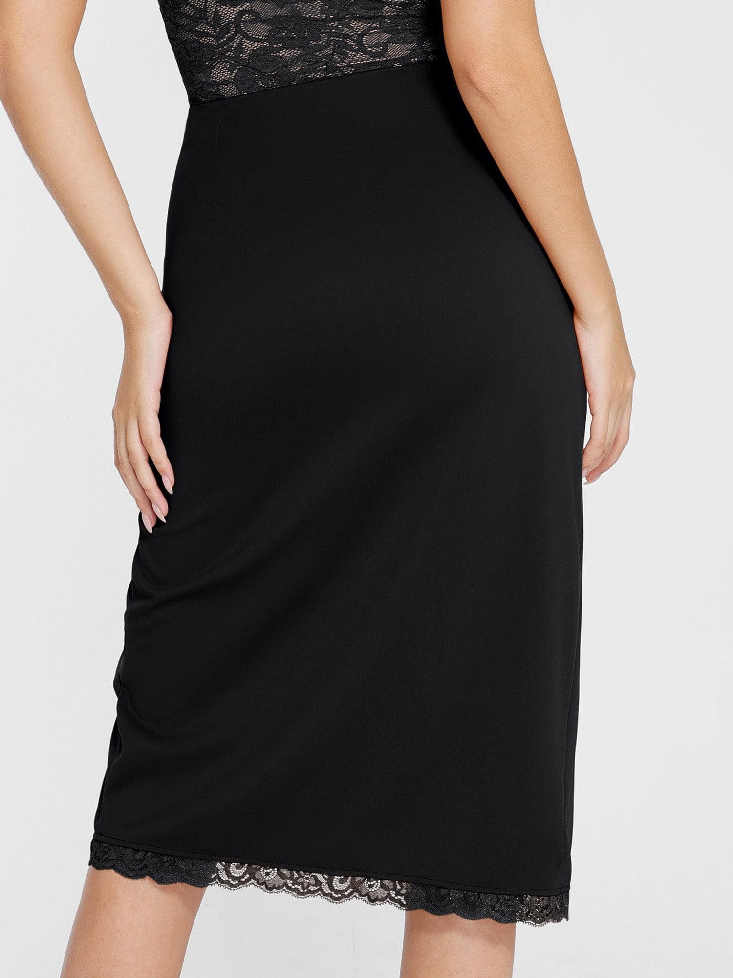 Shapewear Lace Corset Bra or Slimming Midi Wrap Skirt - Image 35
